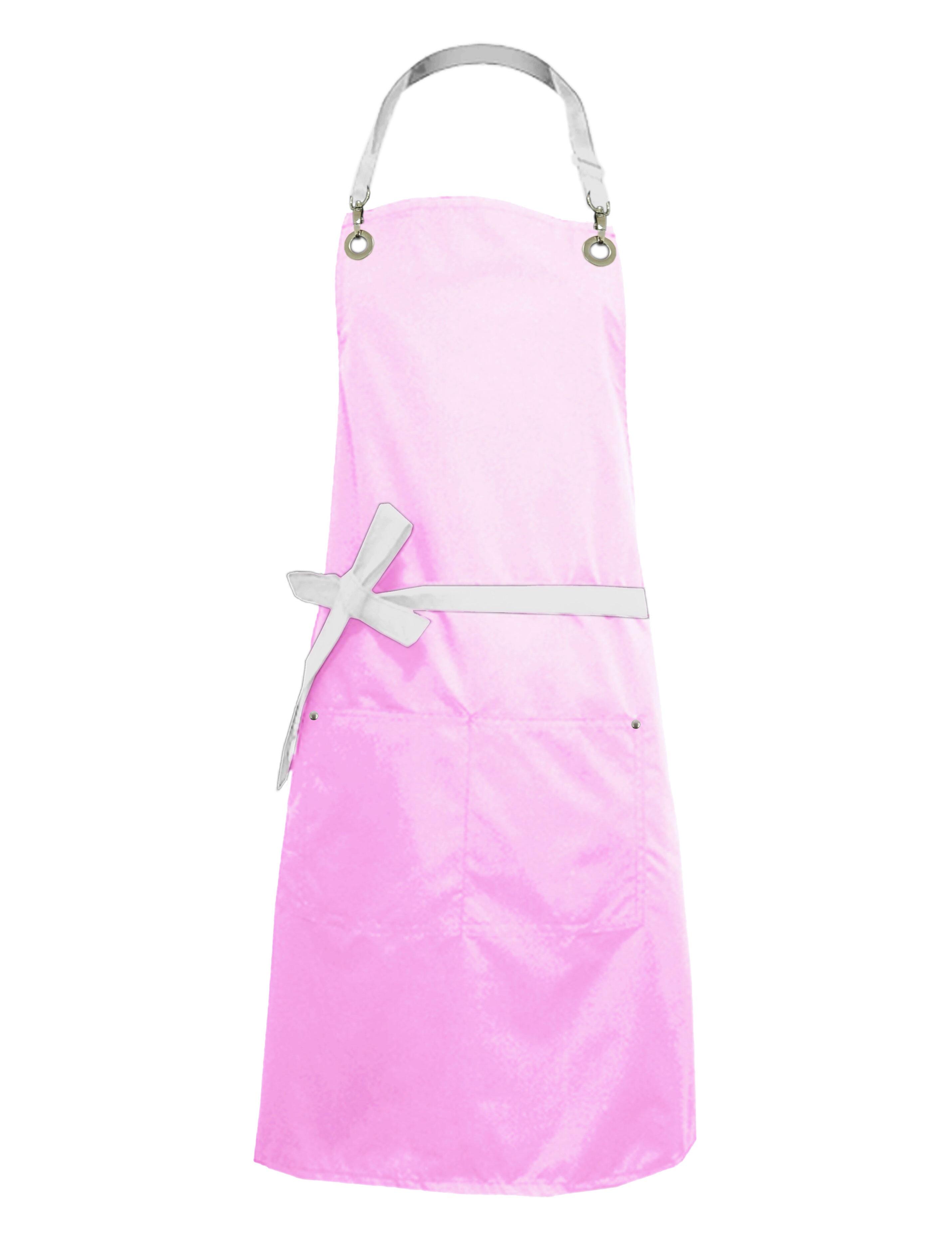Nibano waterproof bi-colour luxury hairdressing and grooming apron pink