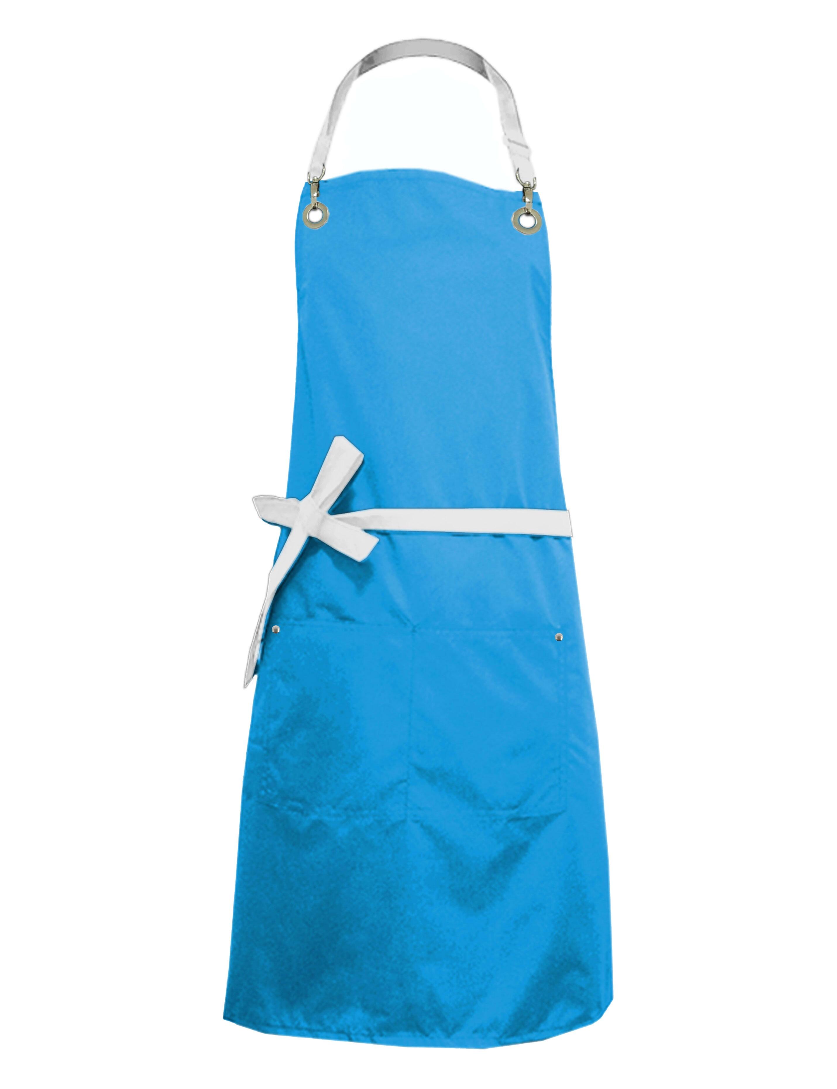 Nibano waterproof bi-colour luxury hairdressing and grooming apron turquoise