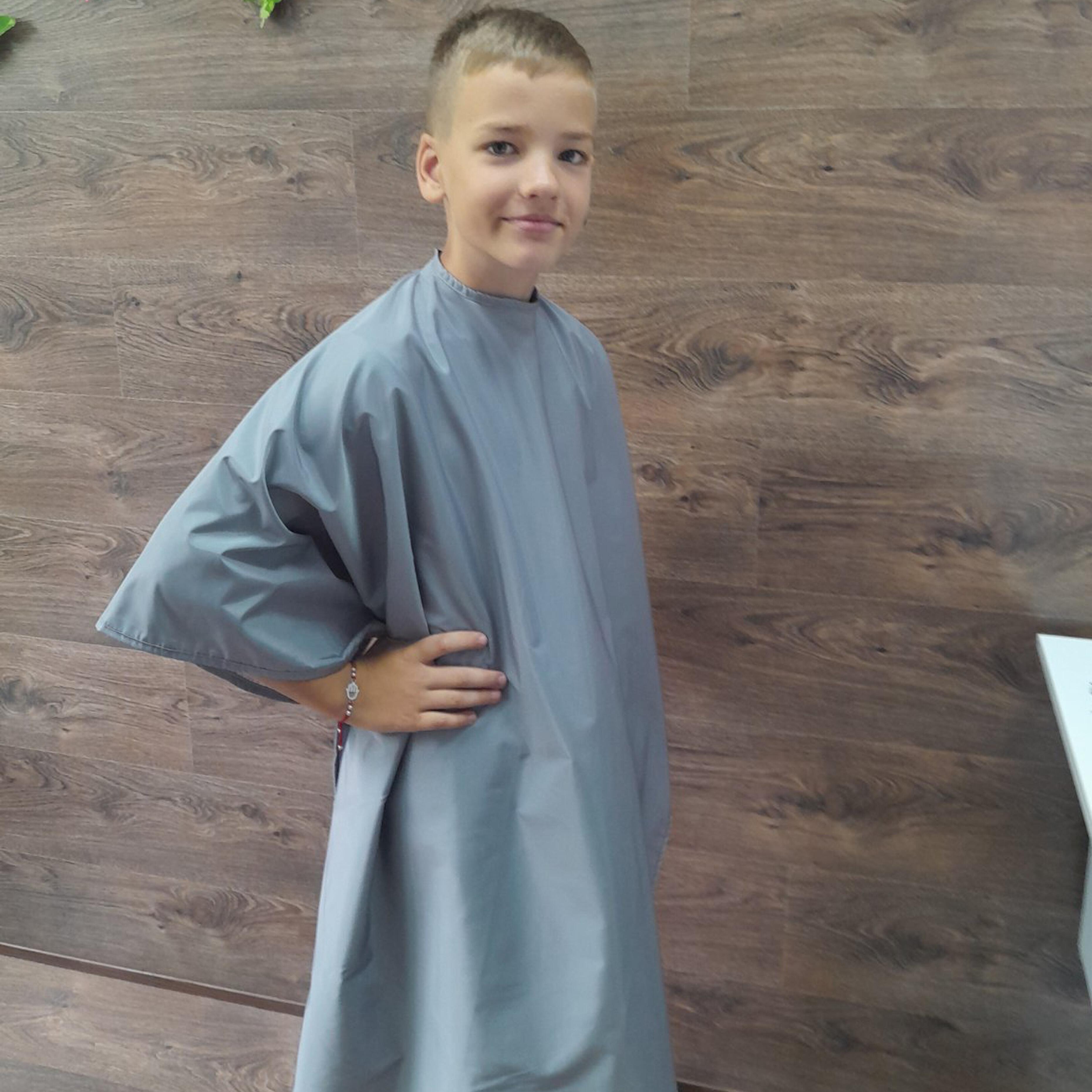 Kids salon cape Grey Nibano