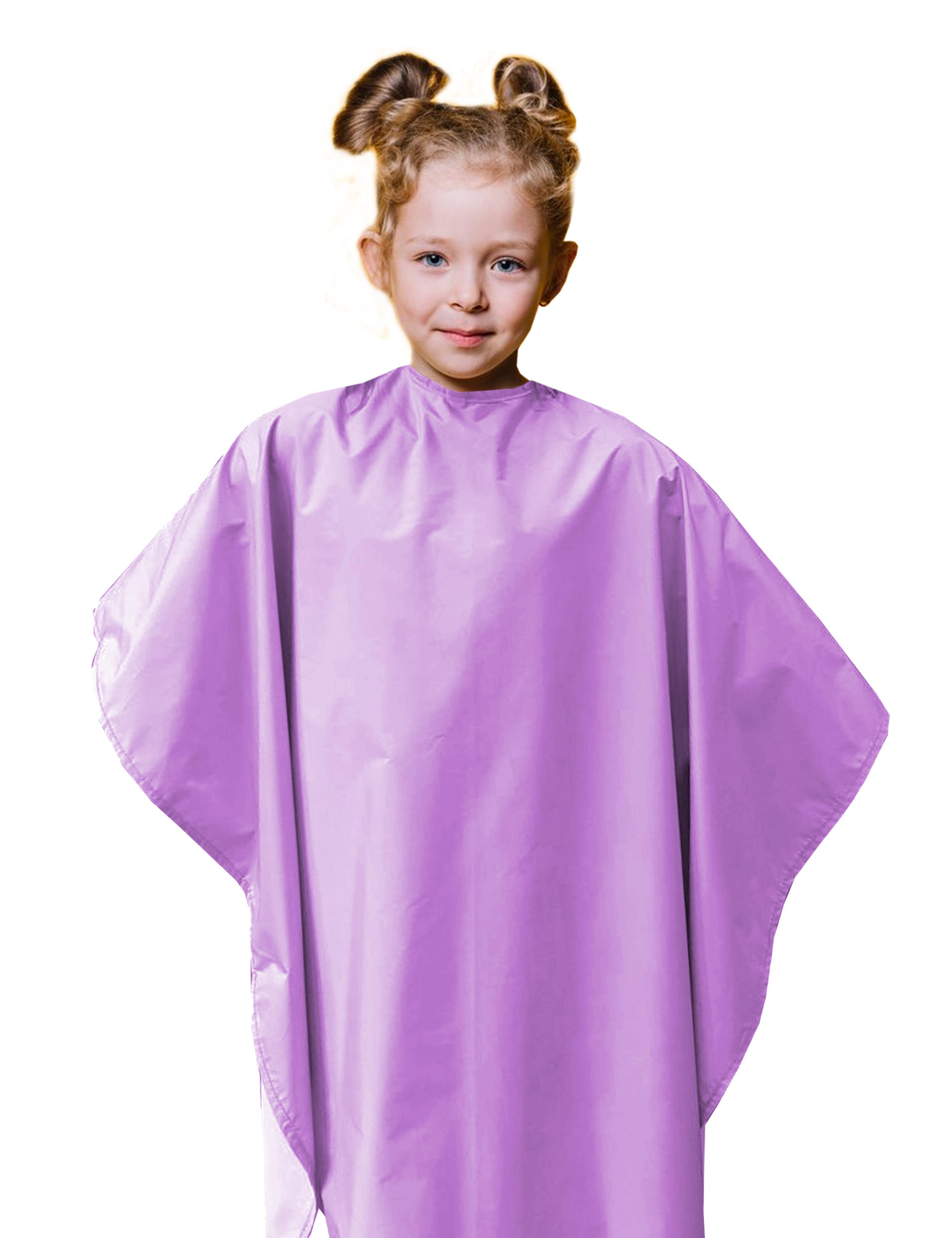 Professional kids hair cutting cape in Lilac color