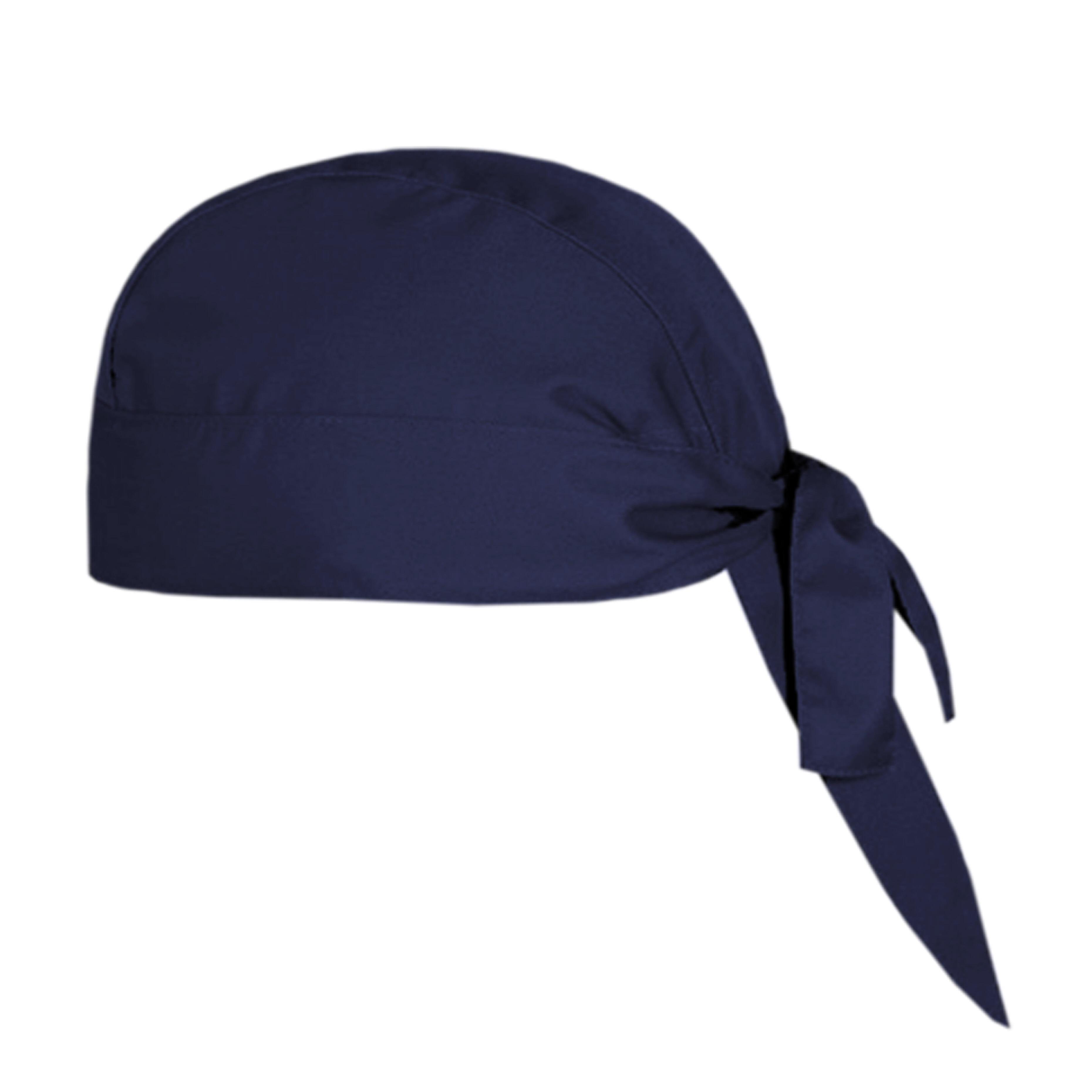 Navy chef bandana for restaurants and catering