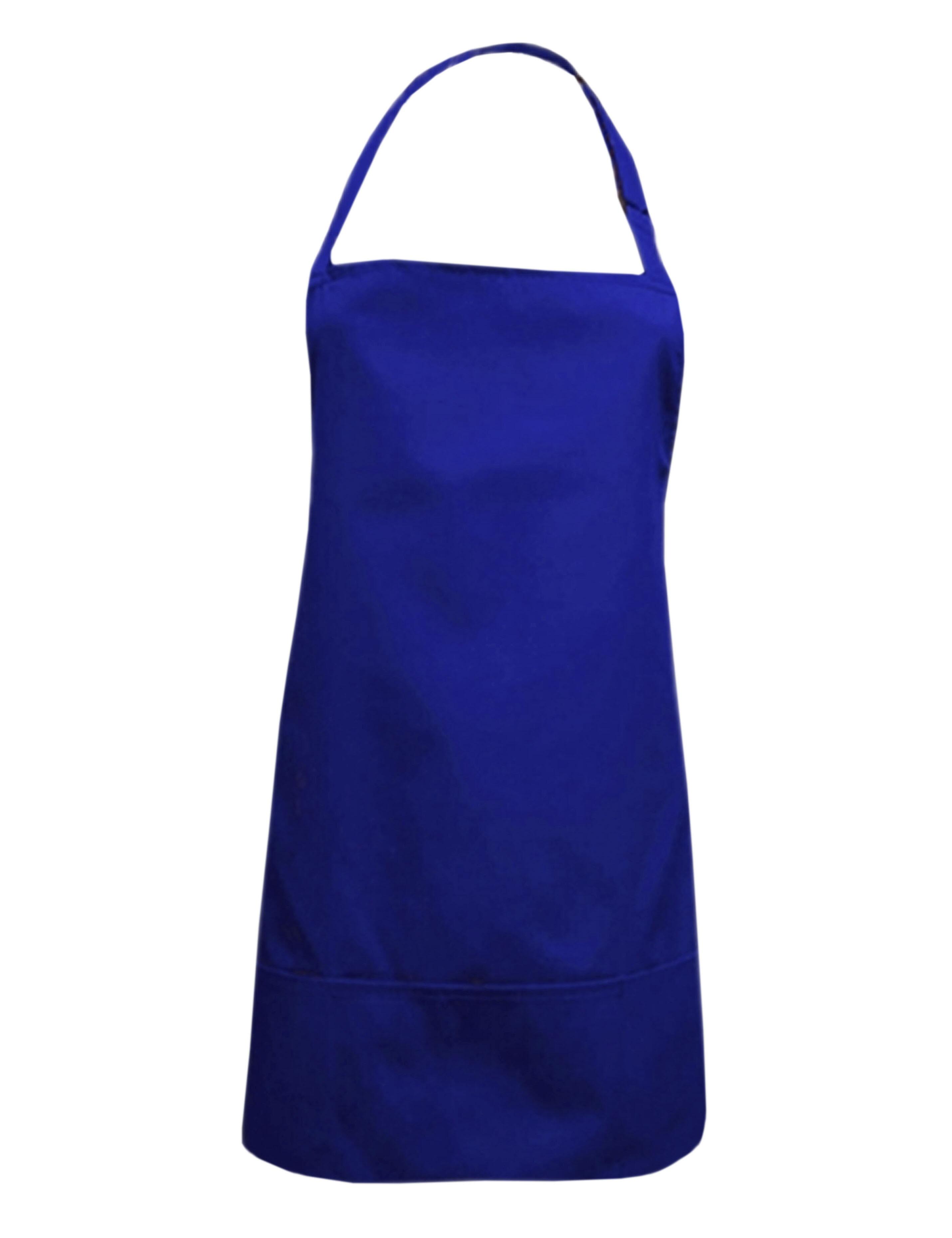 Nibano waterproof short hair and beauty salon apron royal blue