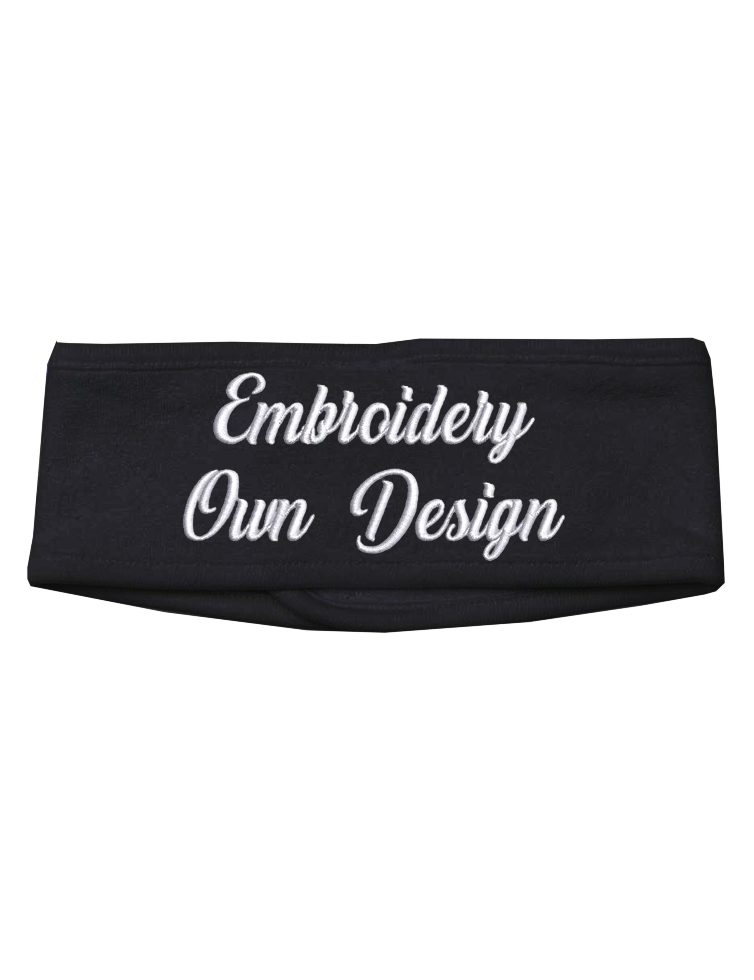 Personalised Beauty Headband black with embroidery