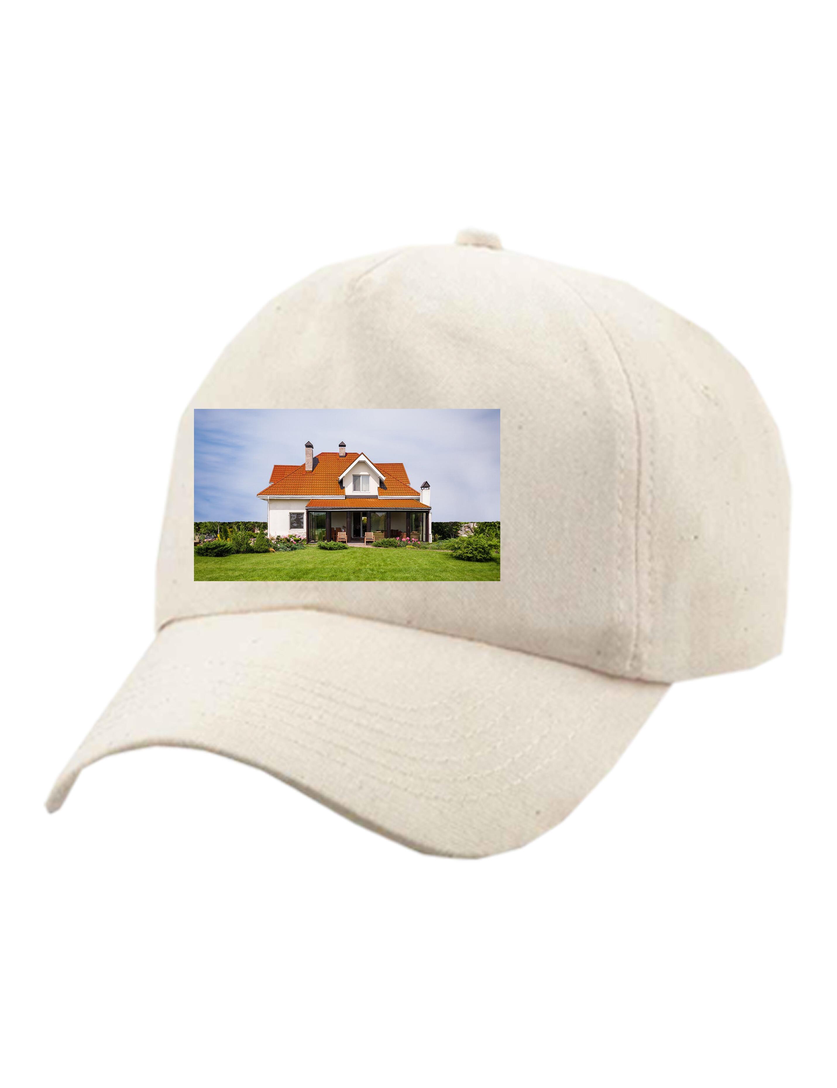 Customised photo printed cap natural