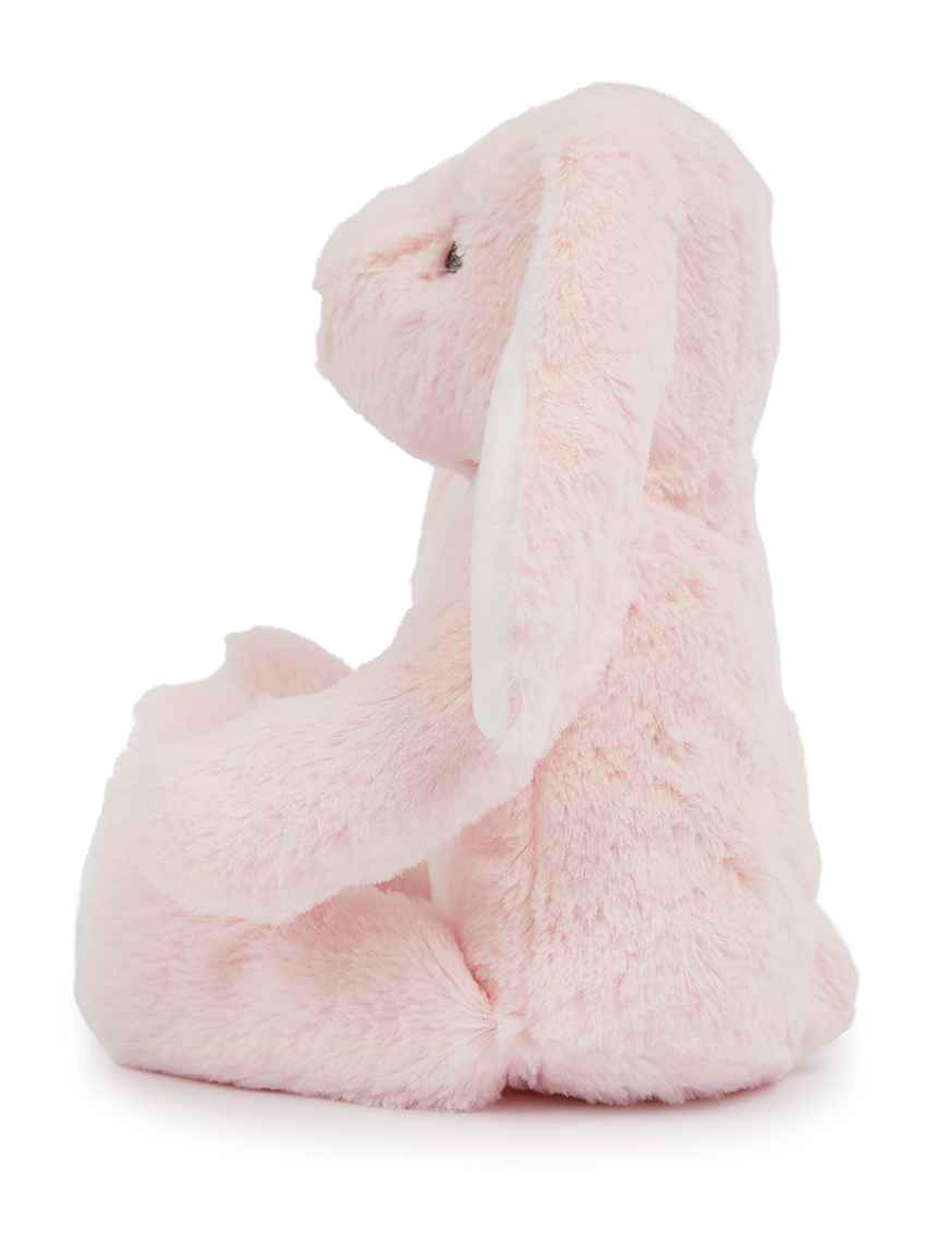 Printed small bunny teddy pink with name