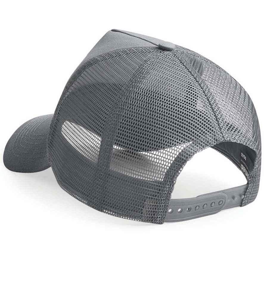 Custom Embroidered Snapback Trucker Cap Dark Grey
