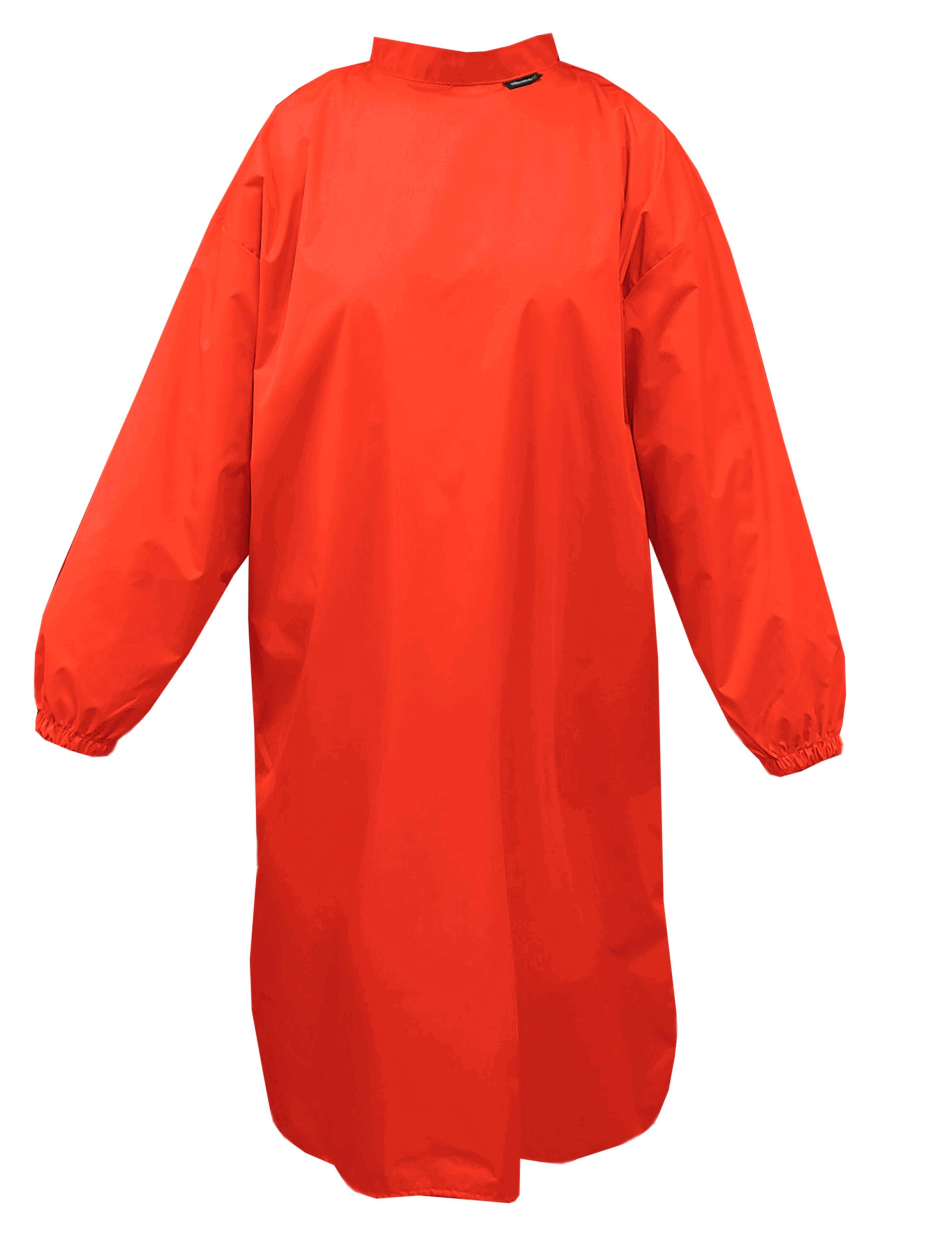 Nibano Hairdressing gown with sleeves red
