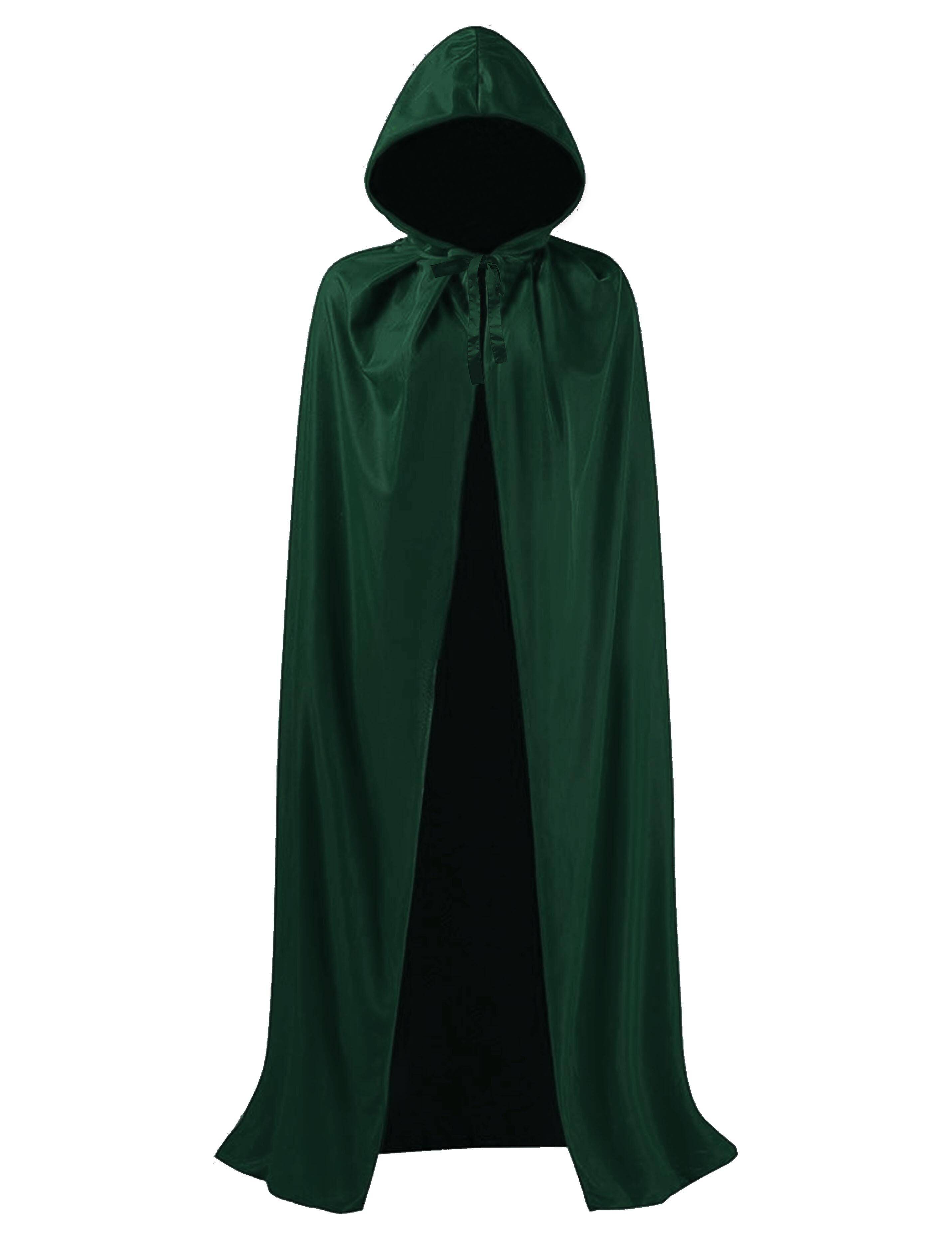 Hooded Hairdressing show gown Bottle Green