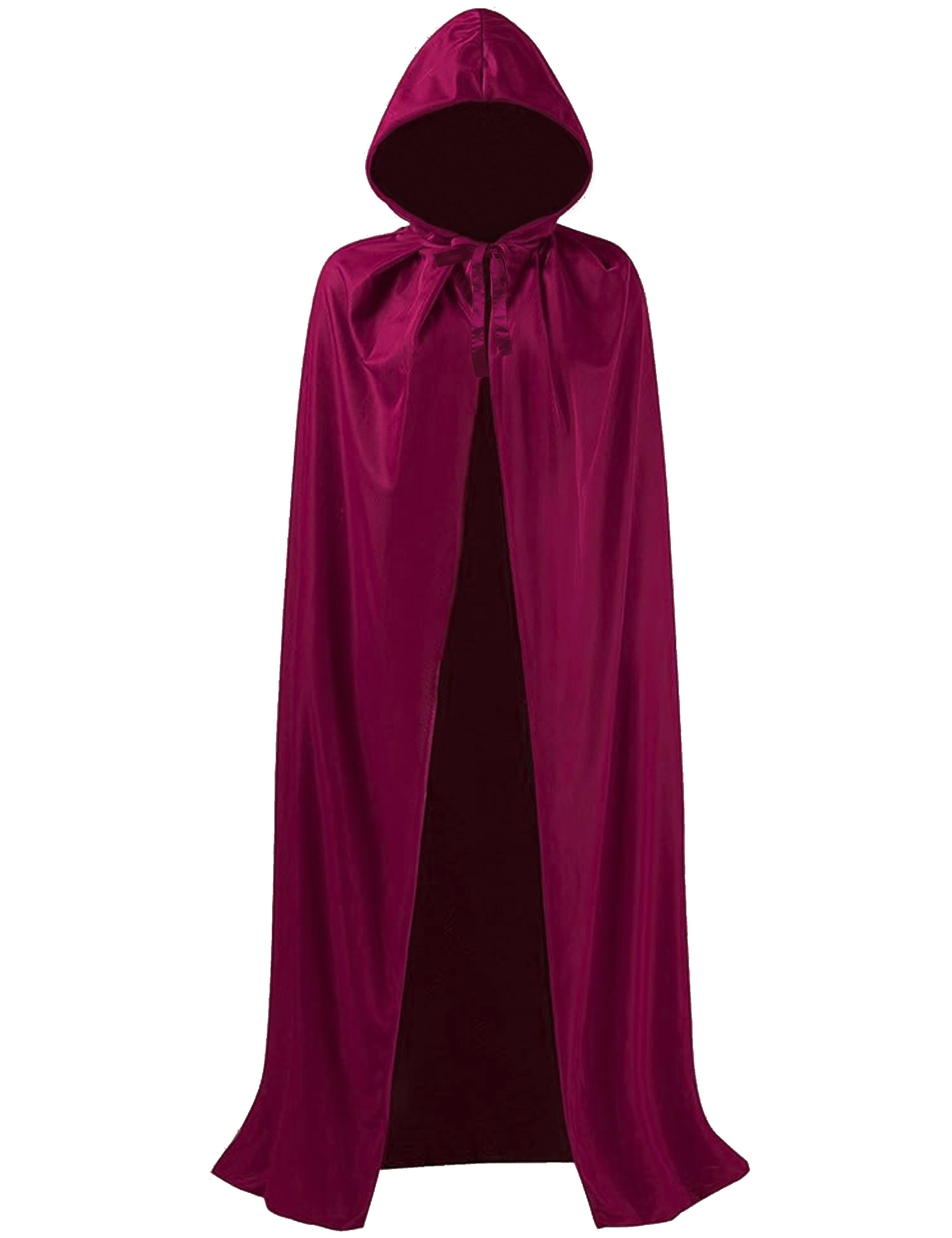 Hooded Hairdressing show gown Burgundy