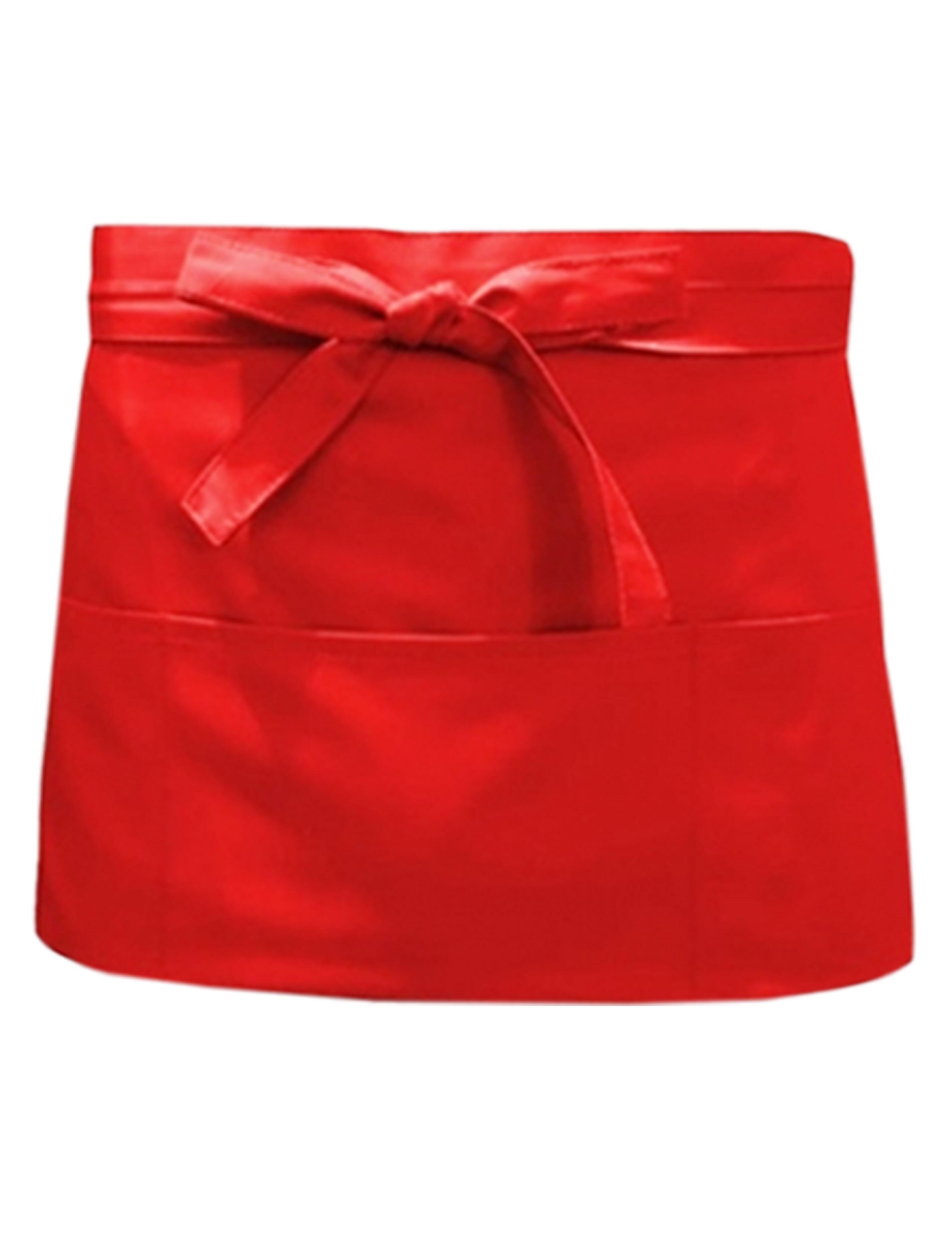 Nibano short bar apron red