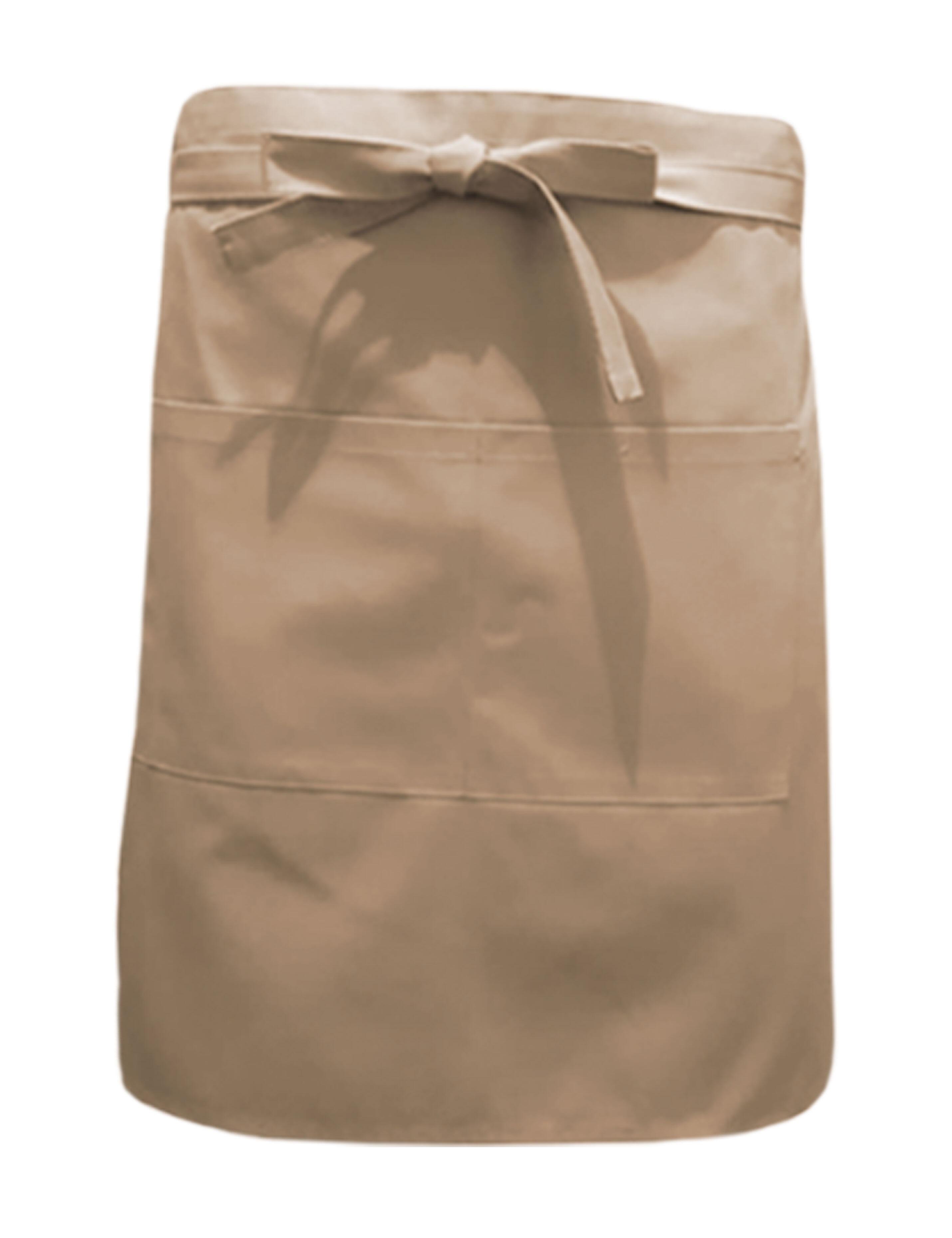Nibano Mid Length Waist Apron with pockets Cappuccino