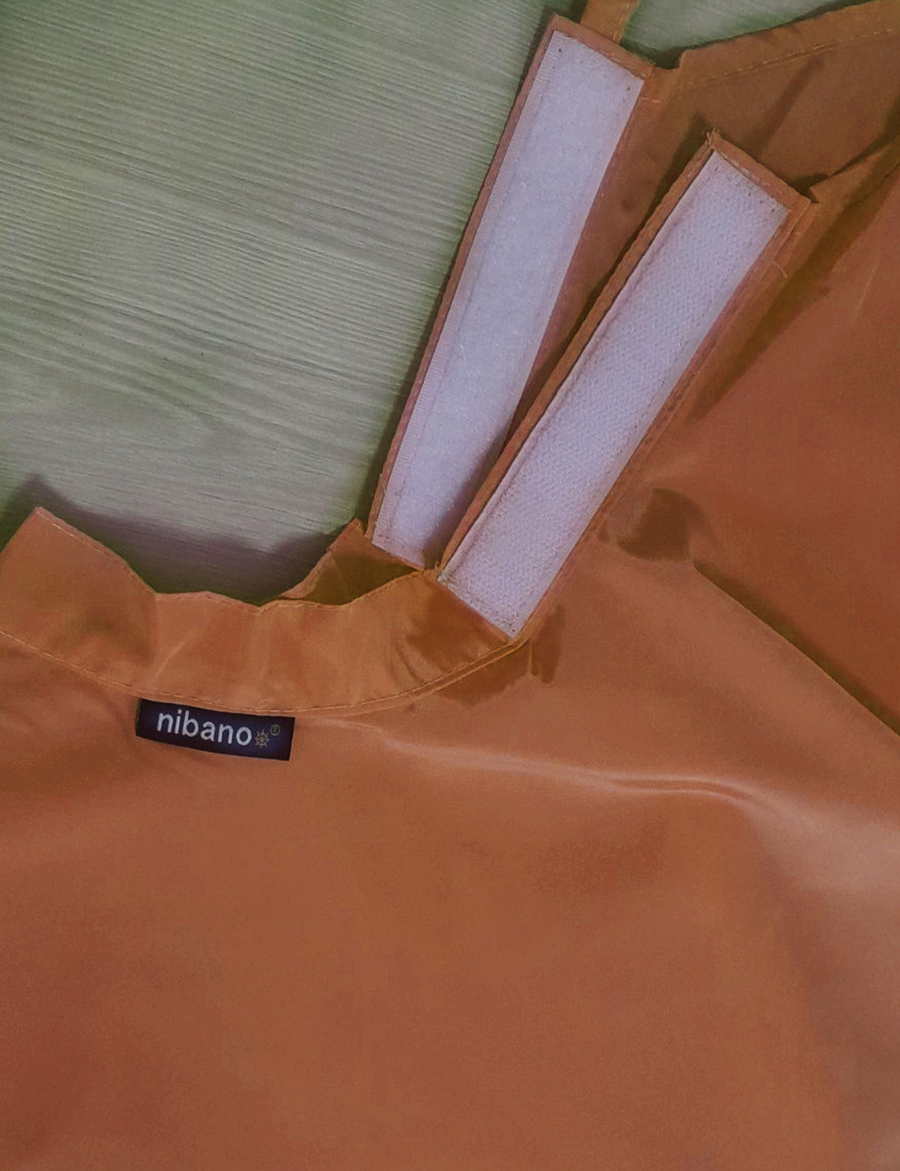 Ginger Biscuit Gown for hairdressers with velcro closing