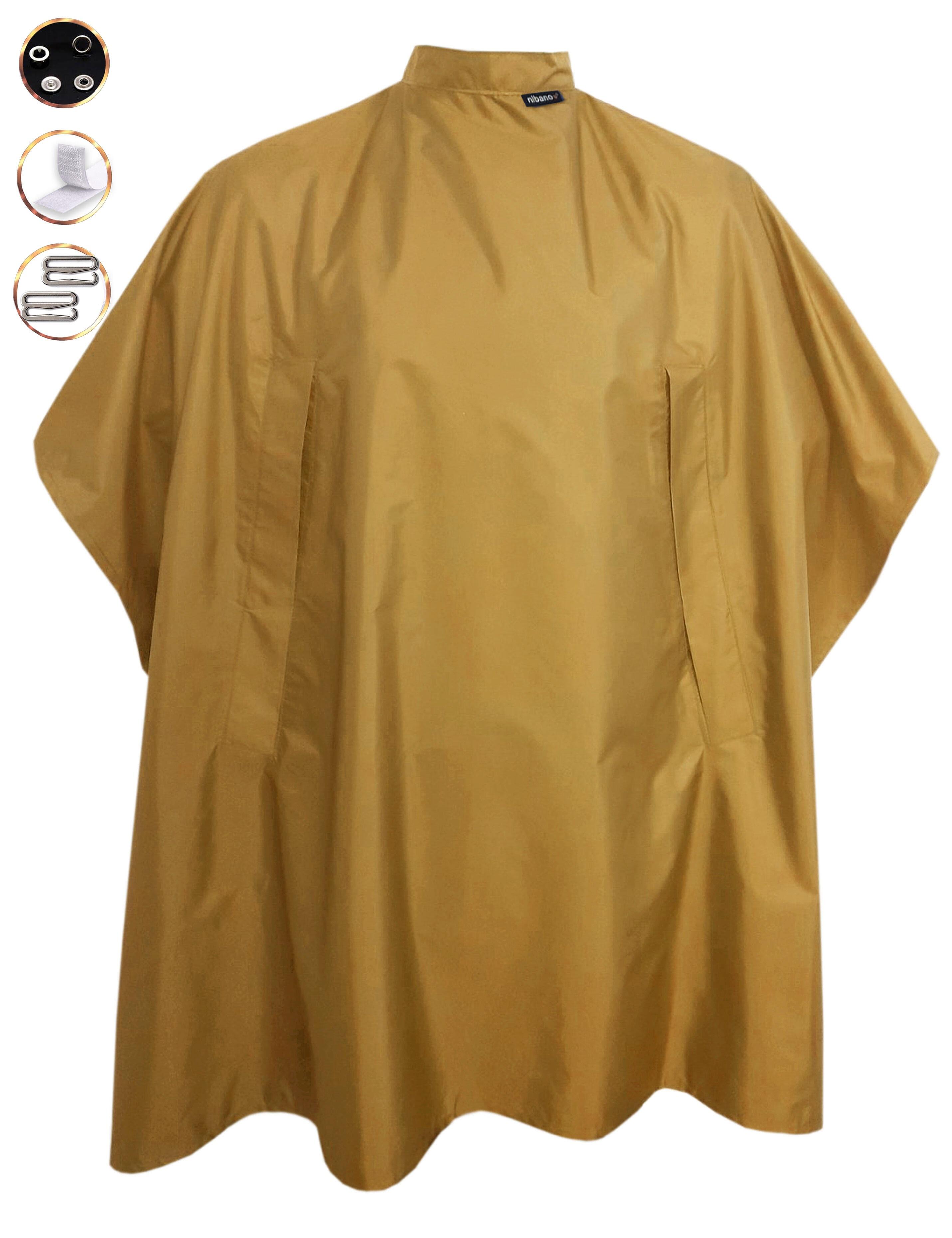 Nibano Hairdressing Gown with hand slits Mustard