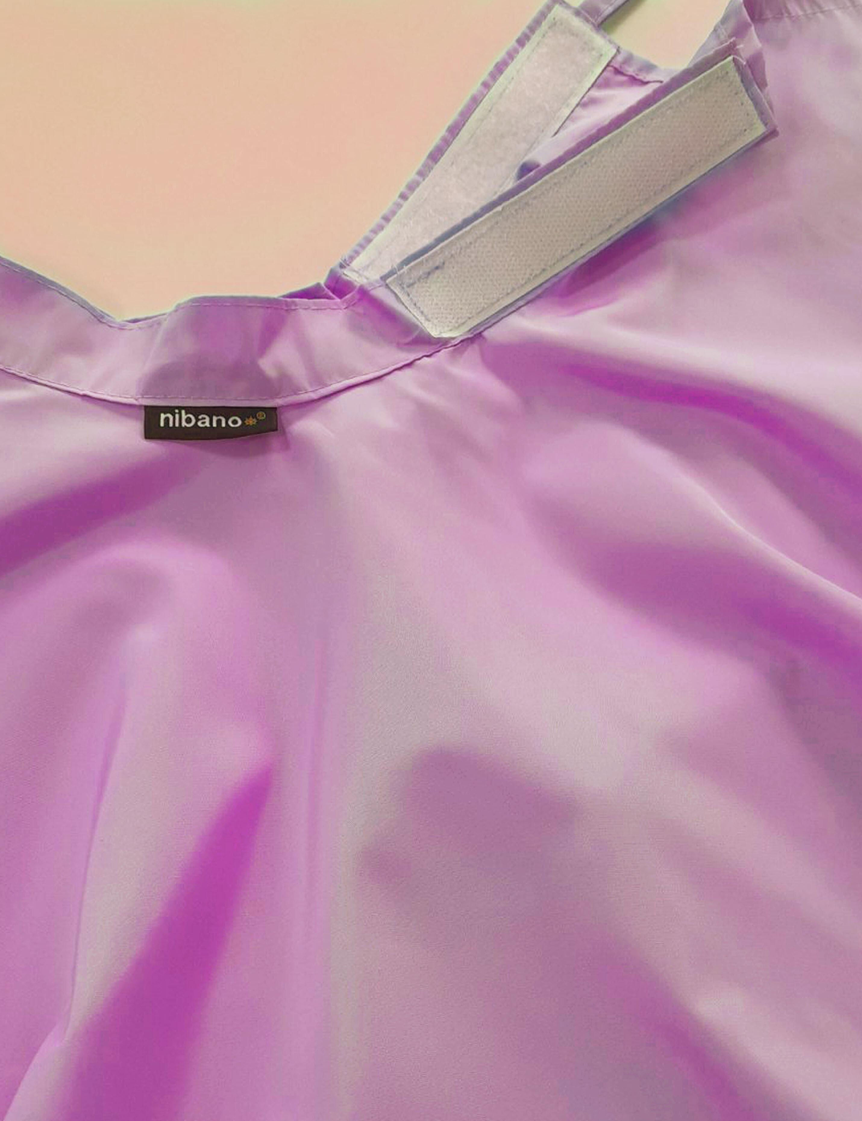 Hairdressing gown with velcro closing pink