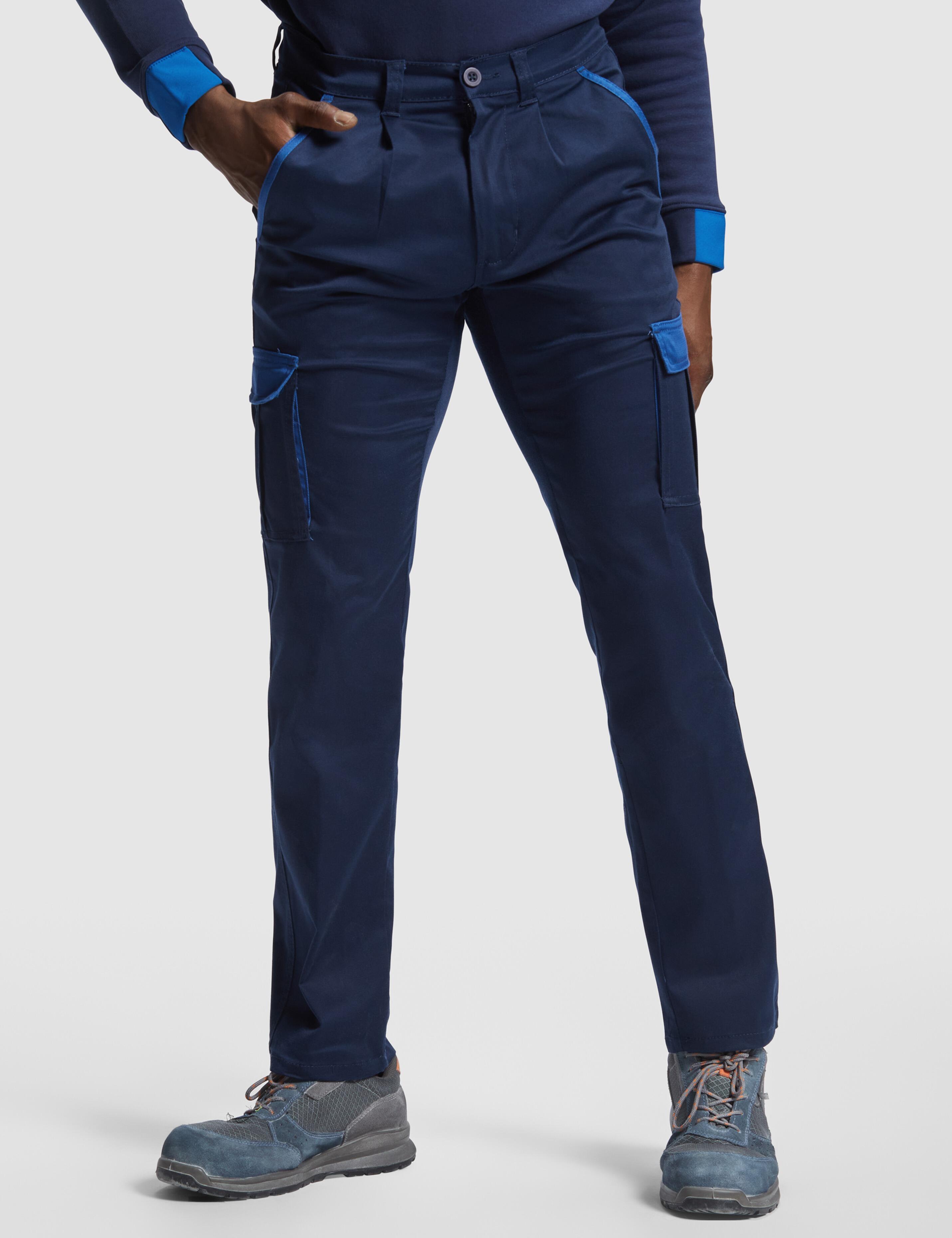 Custom Bi-Colour Workwear Trousers Navy/Royal Blue