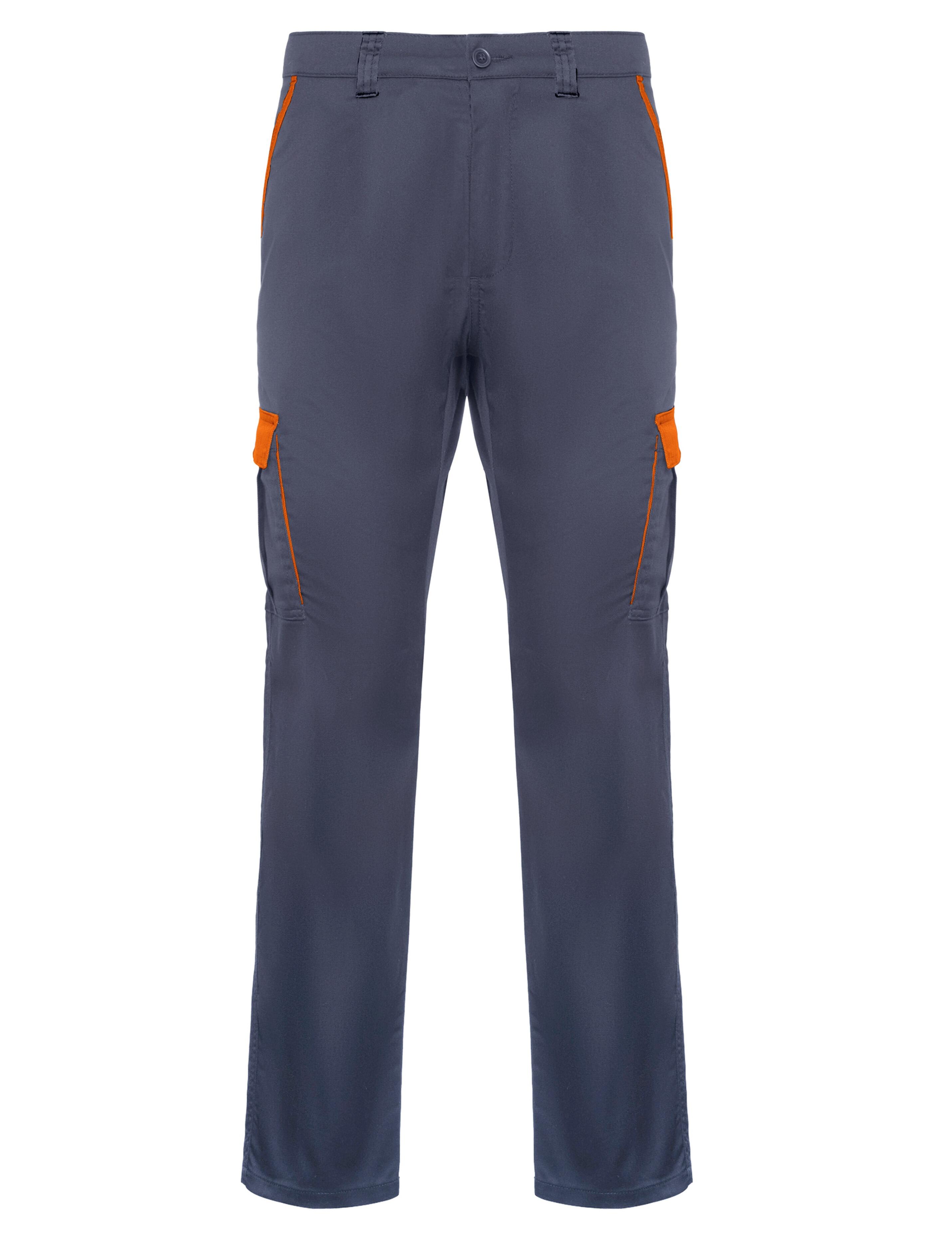 Professional Bi-Colour Workwear Trousers Grey/Orange