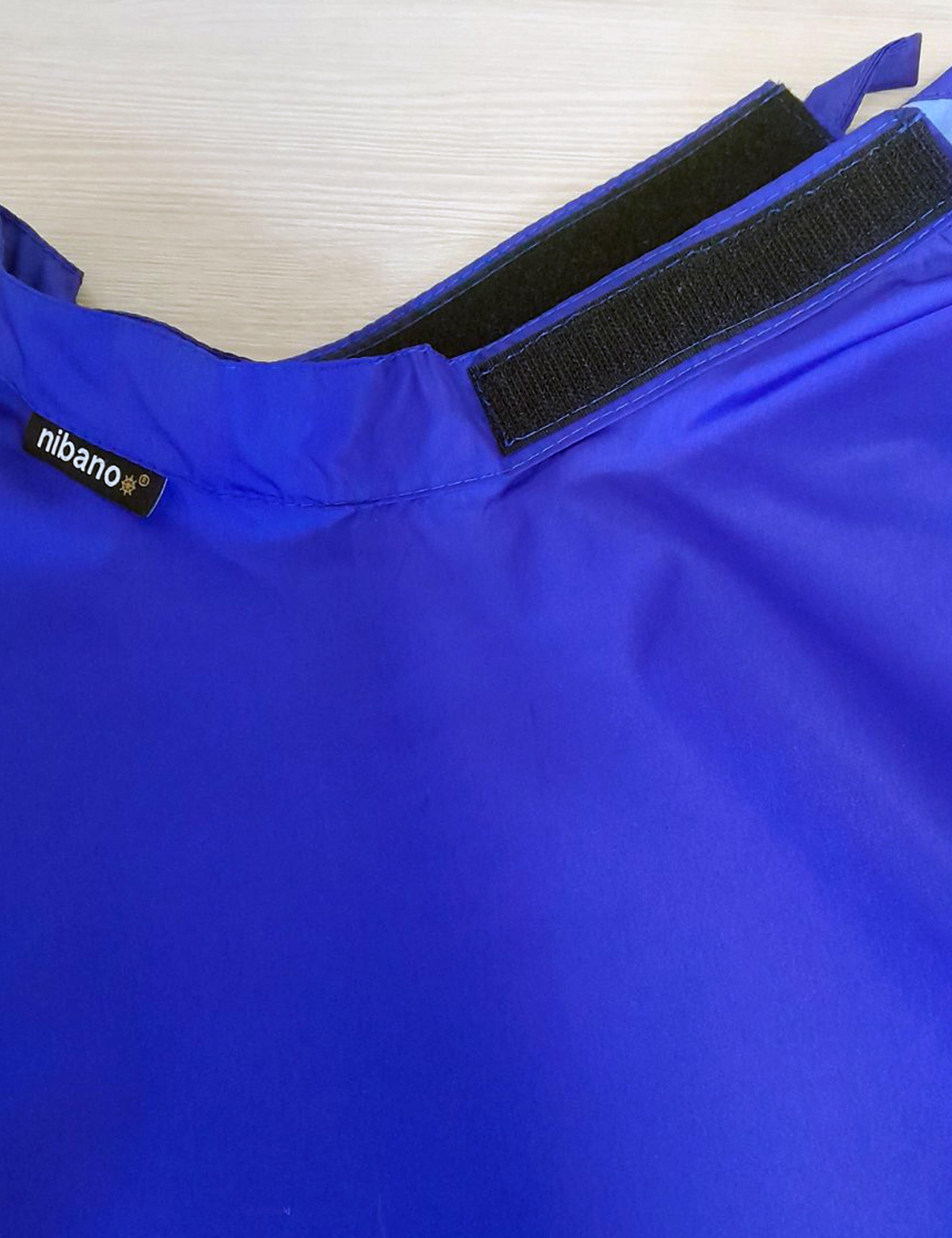 Royal Blue Gown for hairdressers with velcro closing