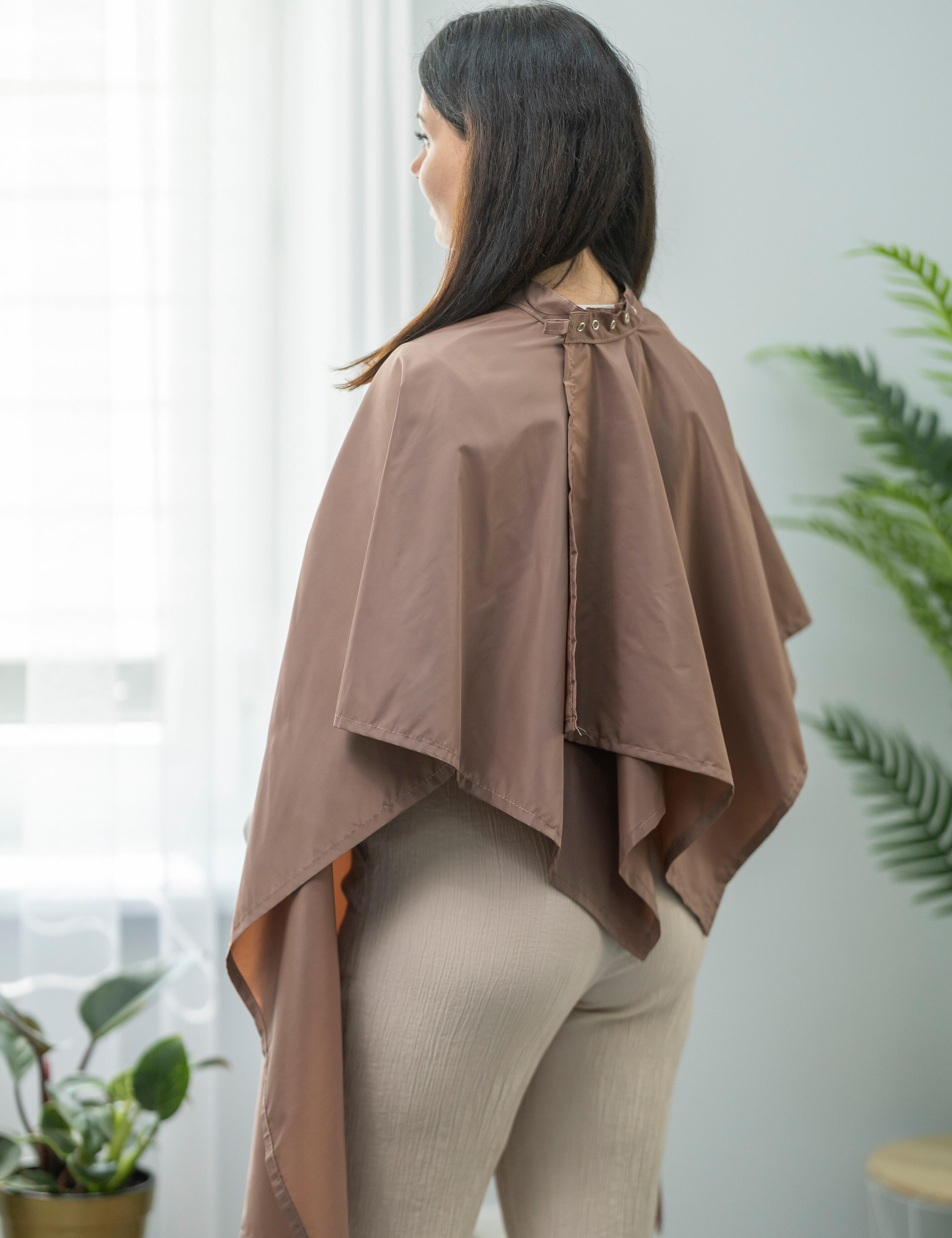 Protective cape for hairdressing salons coffee