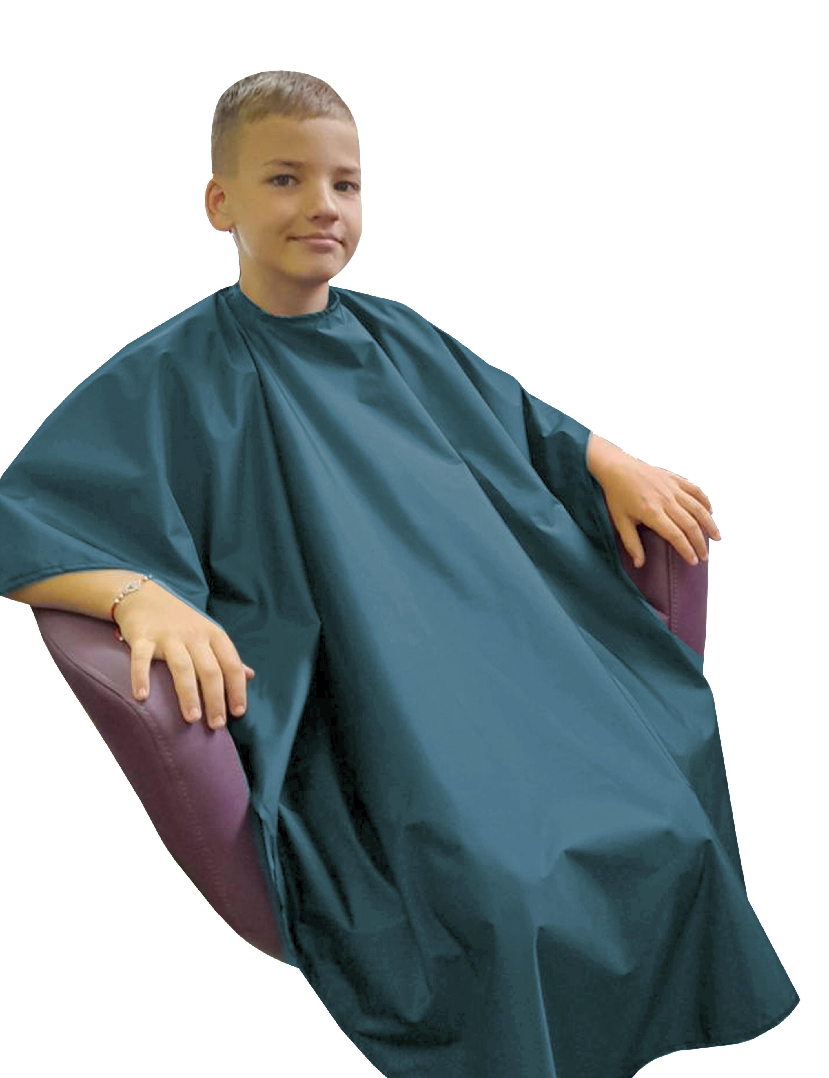 Professional kids hair cutting cape in Steel Blue color