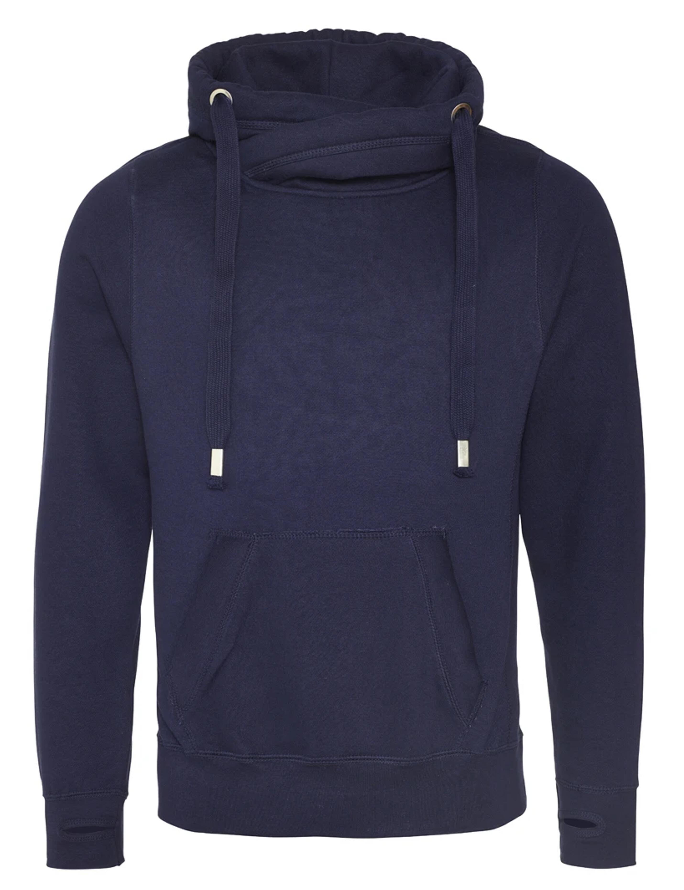 Personalised Cross Neck Hoodie Navy