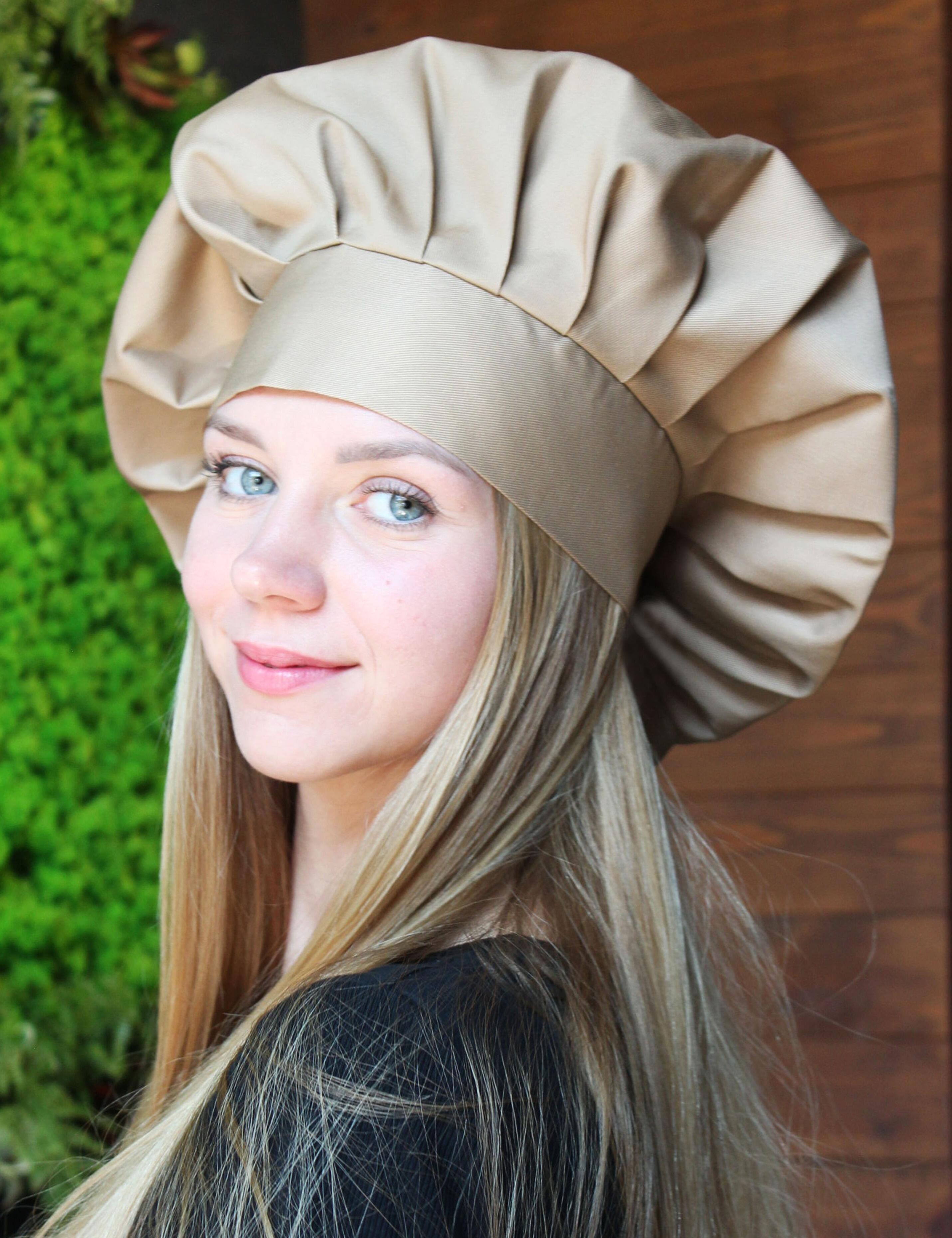 Customisable cappuccino chef’s hat for embroidery or print