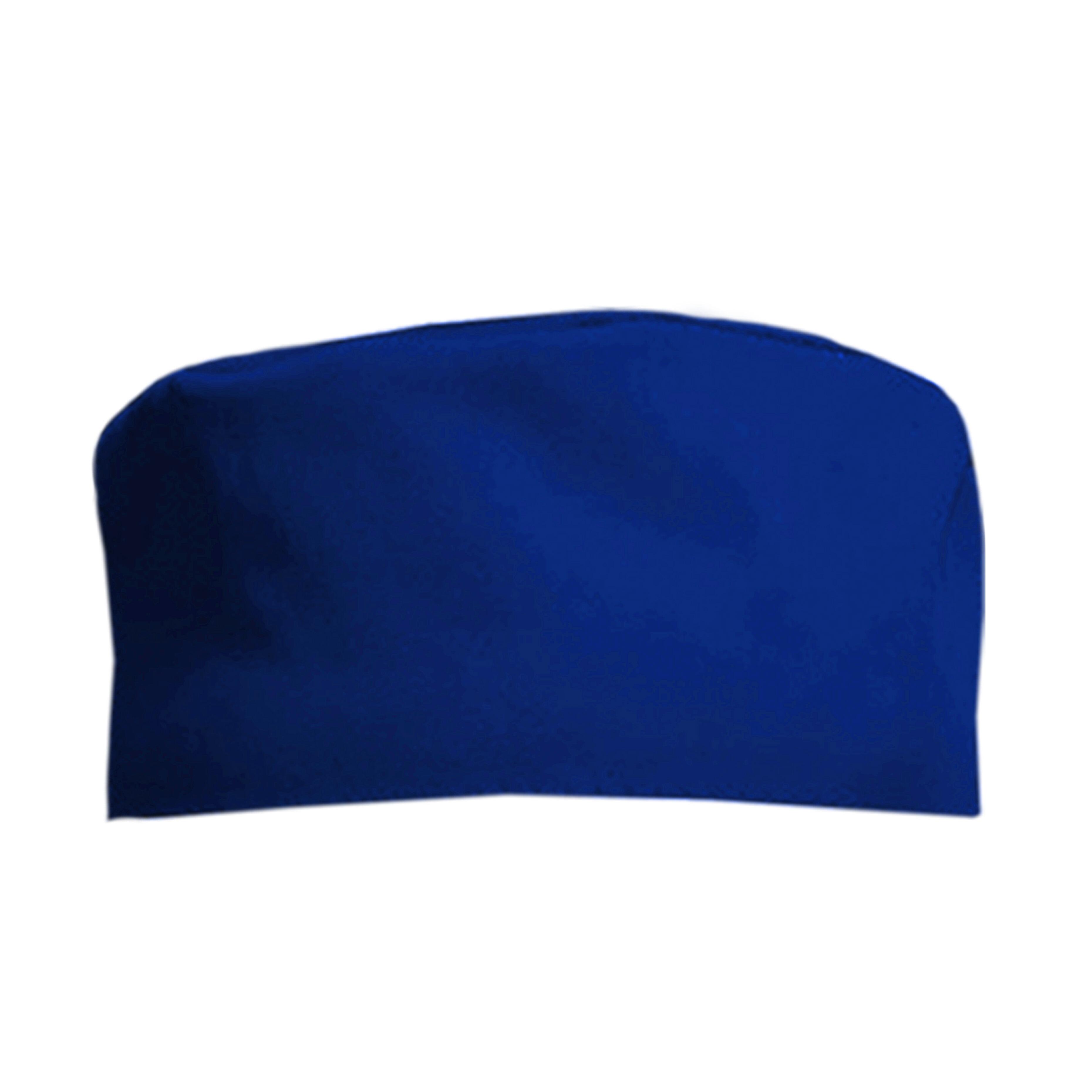 Royal Blue professional chef skull cap for kitchen staff