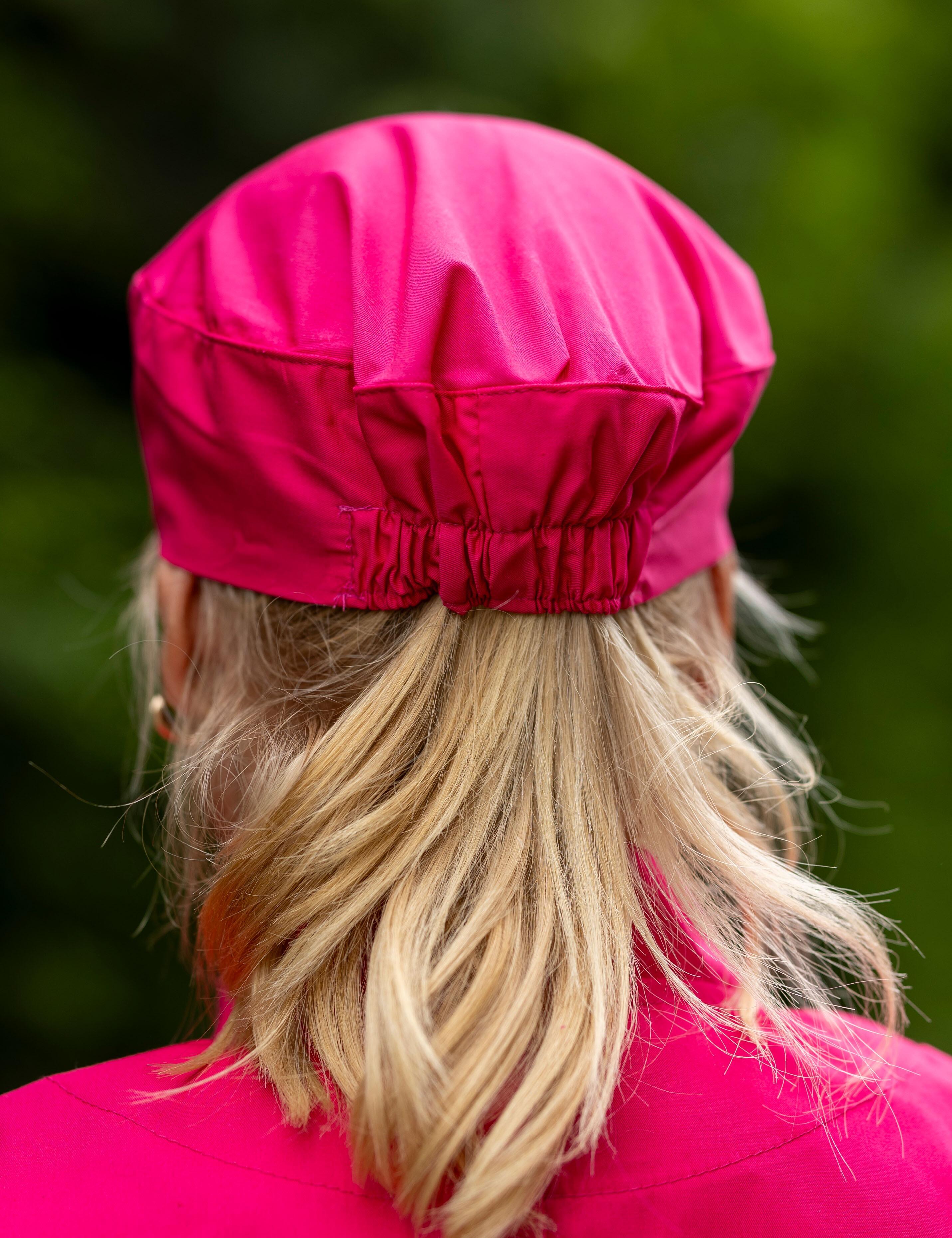 Hot Pink unisex chef skull cap for commercial kitchens