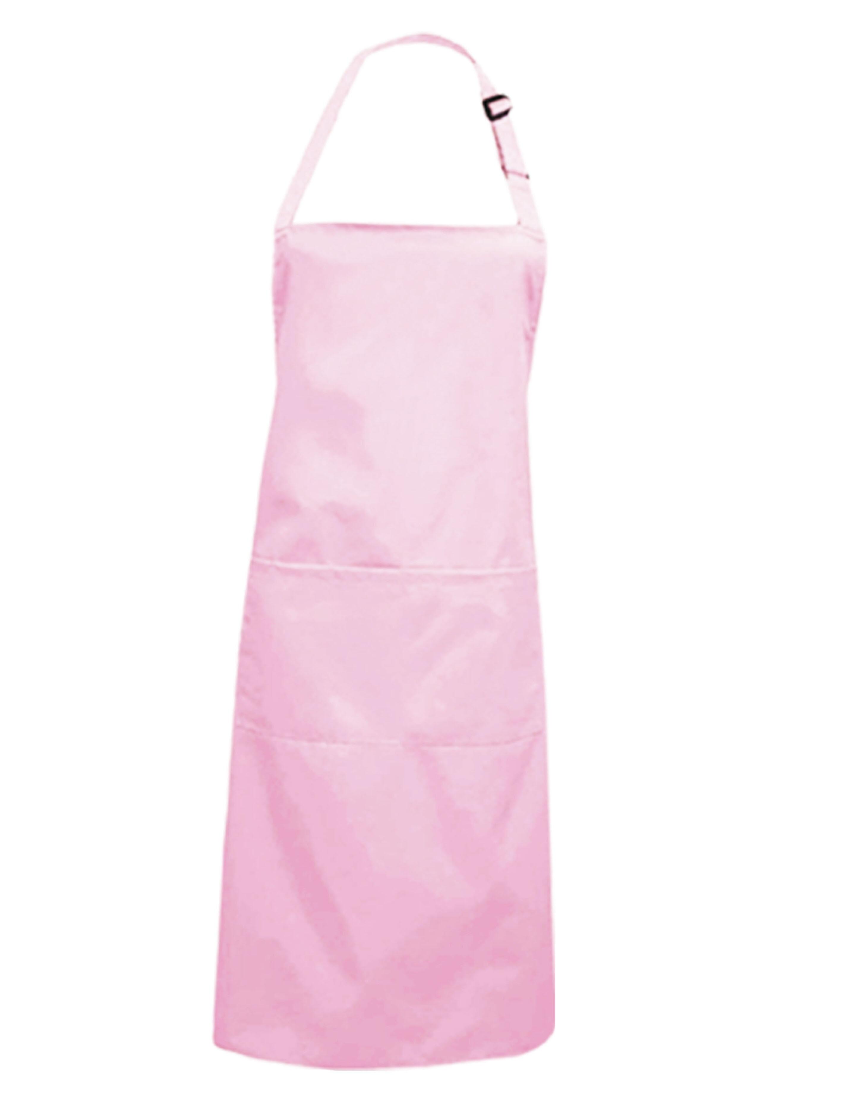 Durable and comfortable plus size Pink bib apron for everyday wear