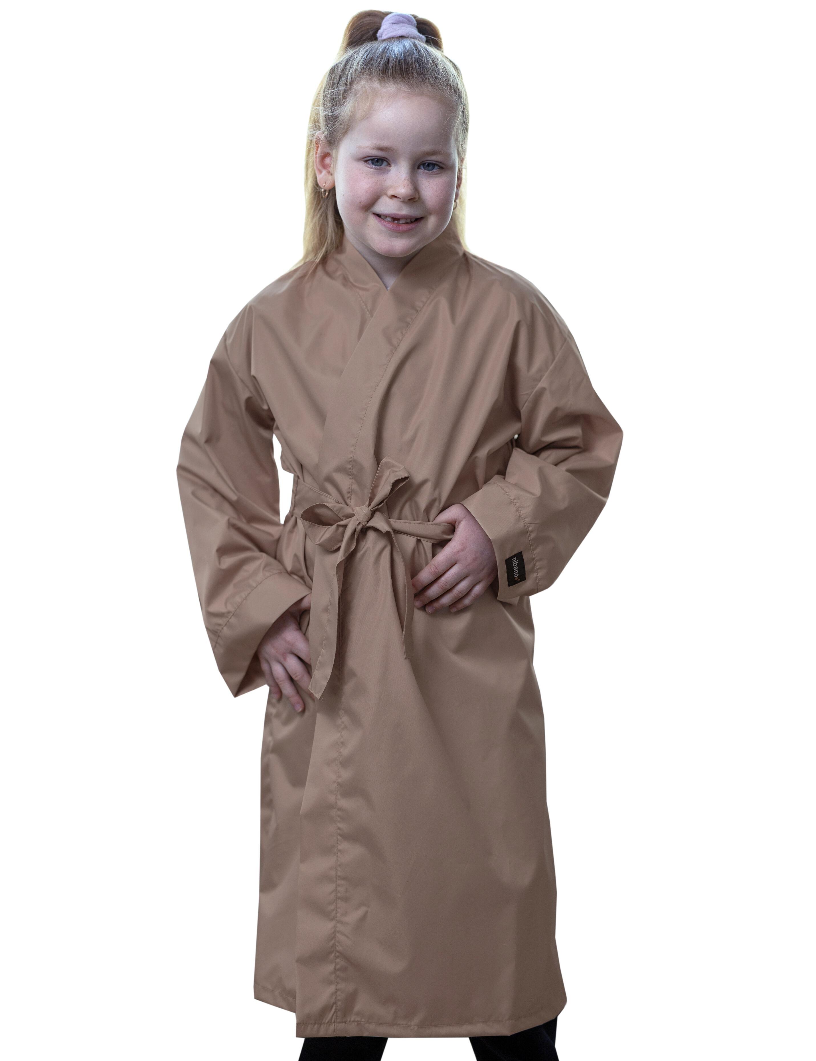 Latte kimono robe for kids, Nibano brand clothing