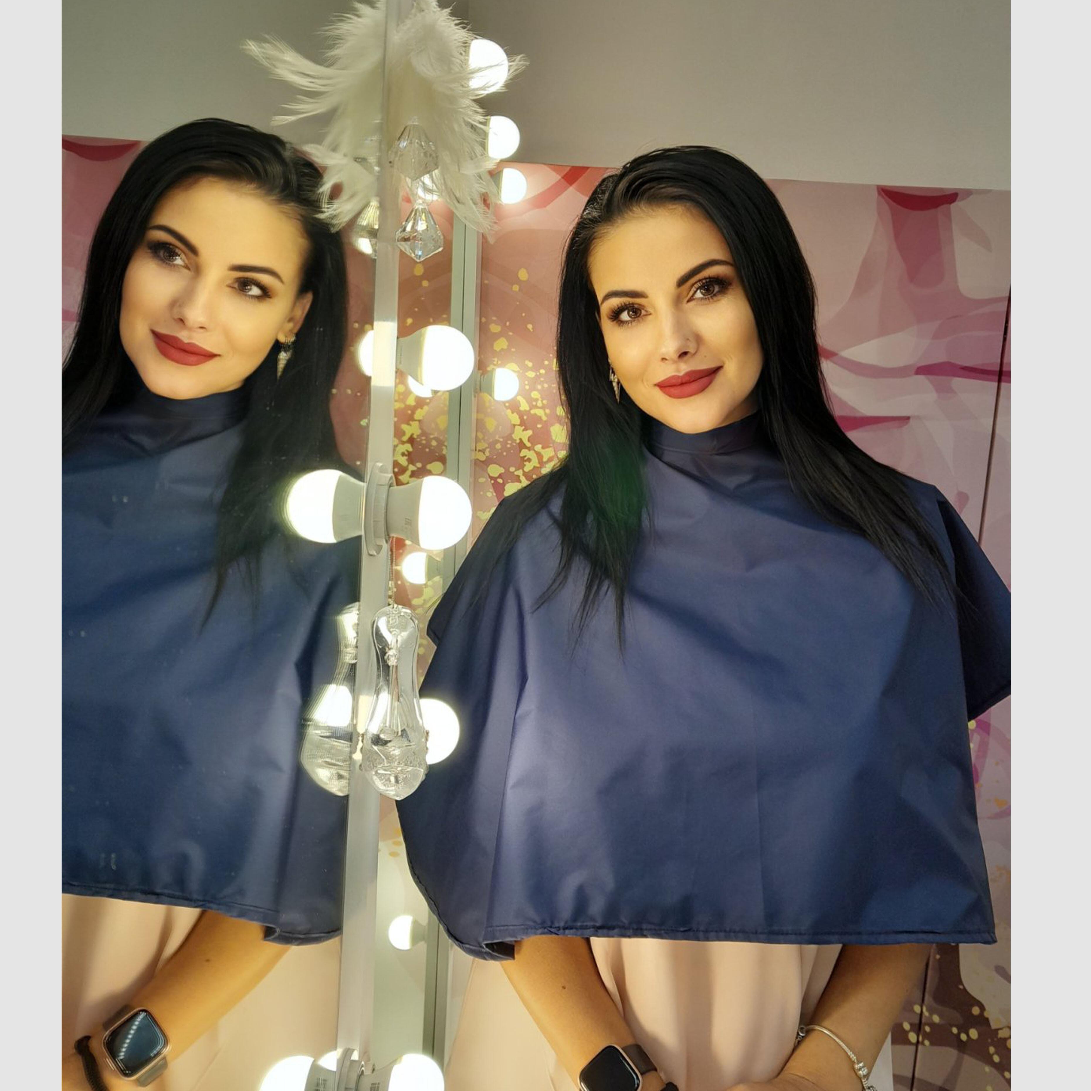 Custom Nibano waterproof makeup cape Navy