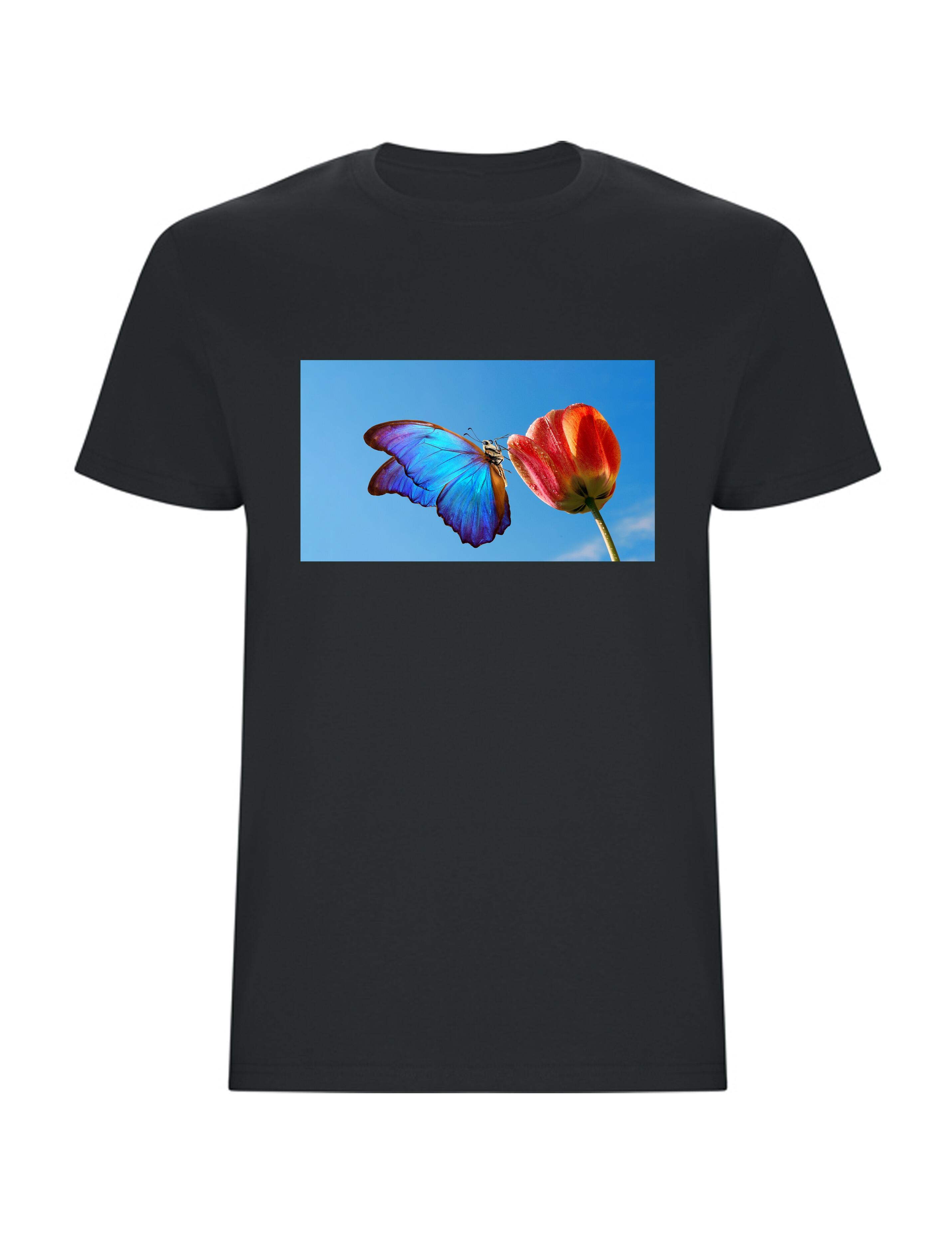 Personalised Photo Printed Short Sleeve T-Shirt Dark Grey