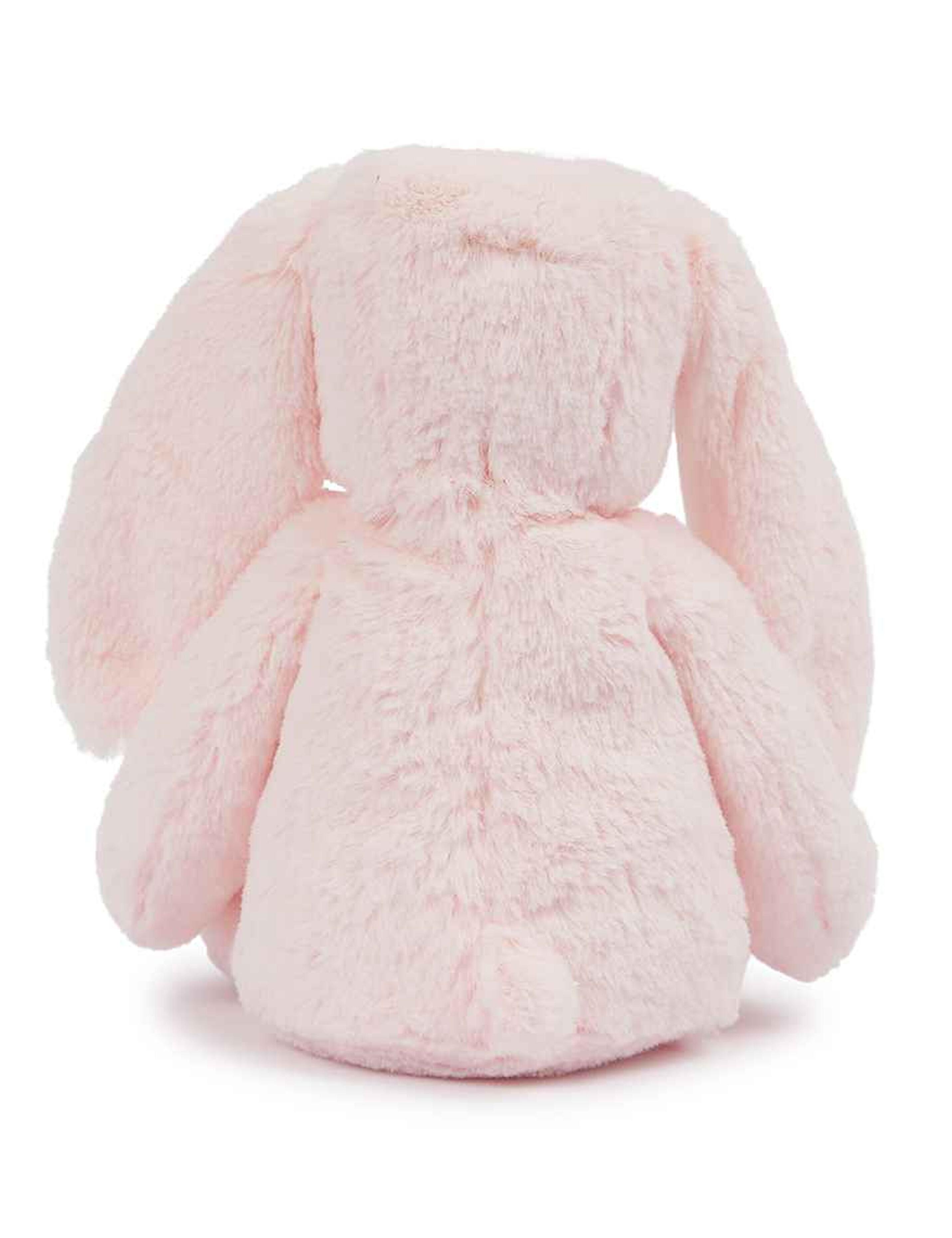 Printed small bunny teddy pink with design