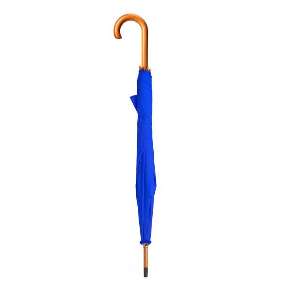 Personalised Umbrella with wooden handle Royal Blue with name or logo