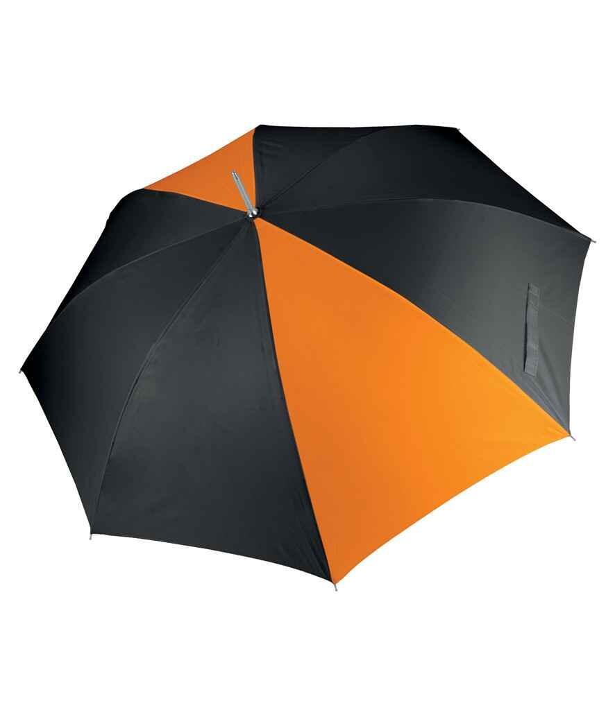 Personalised Golf Umbrella black/orange with name or logo printed