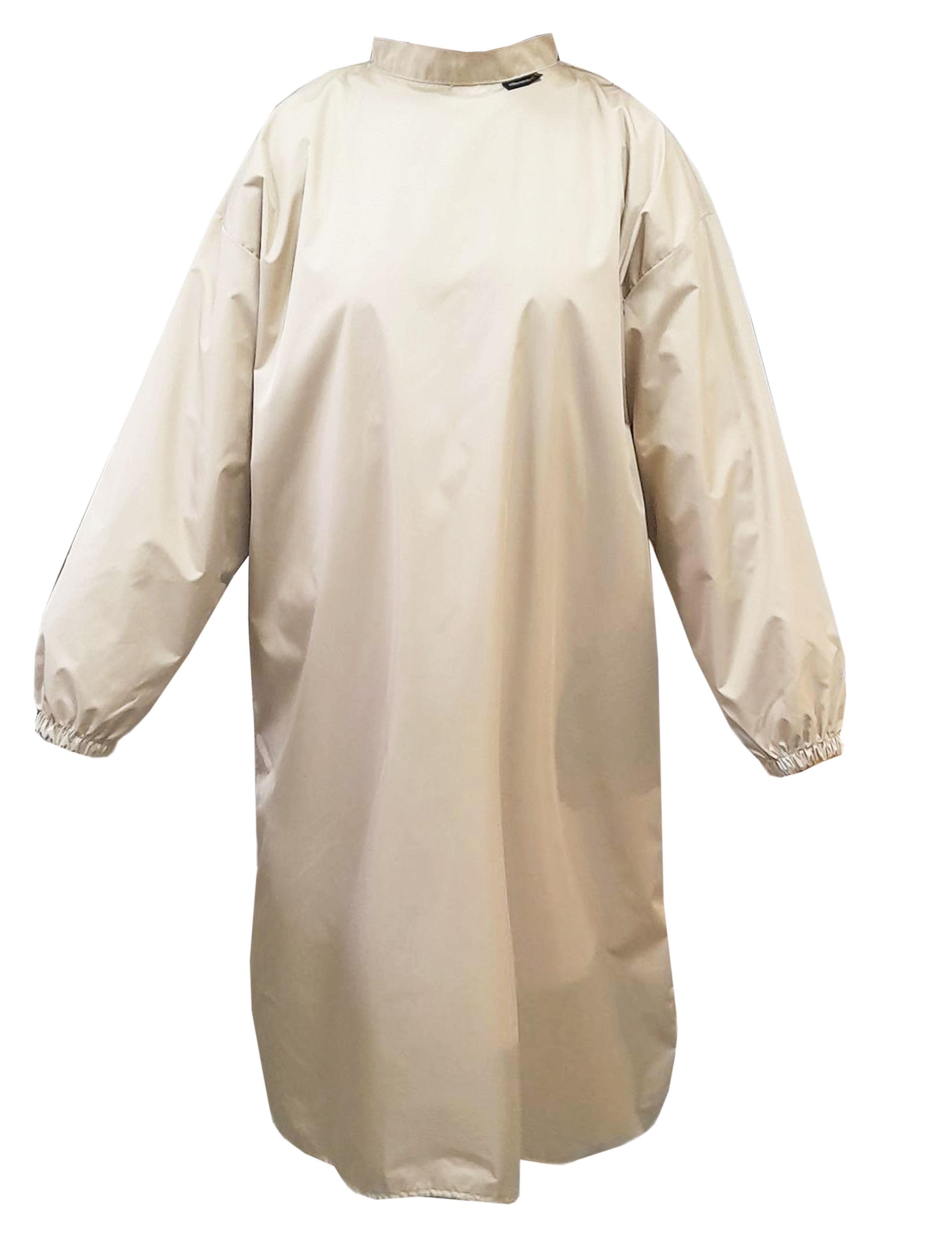 Nibano Hairdressing gown with sleeves cream