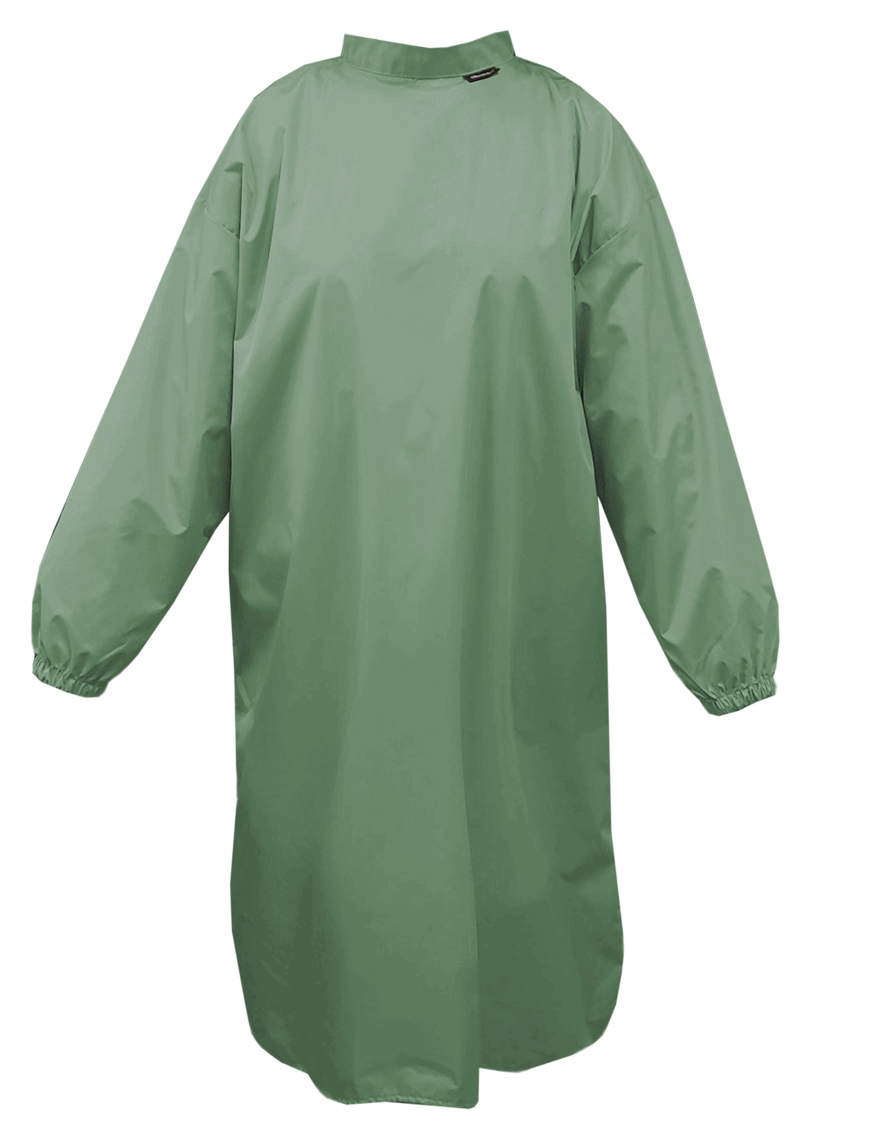 Nibano Hairdressing gown with sleeves olive