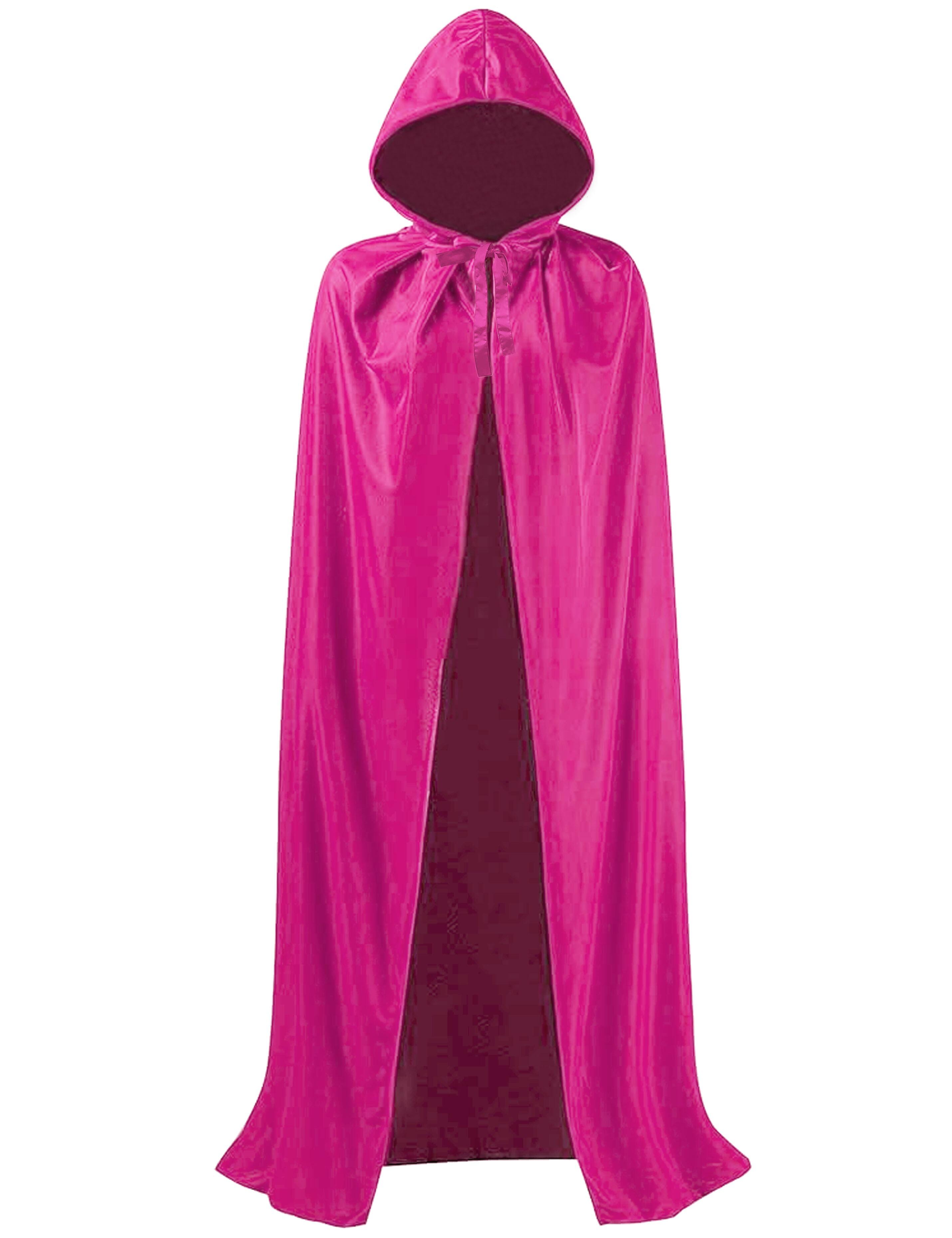 Hooded Hairdressing show gown Hot pInk