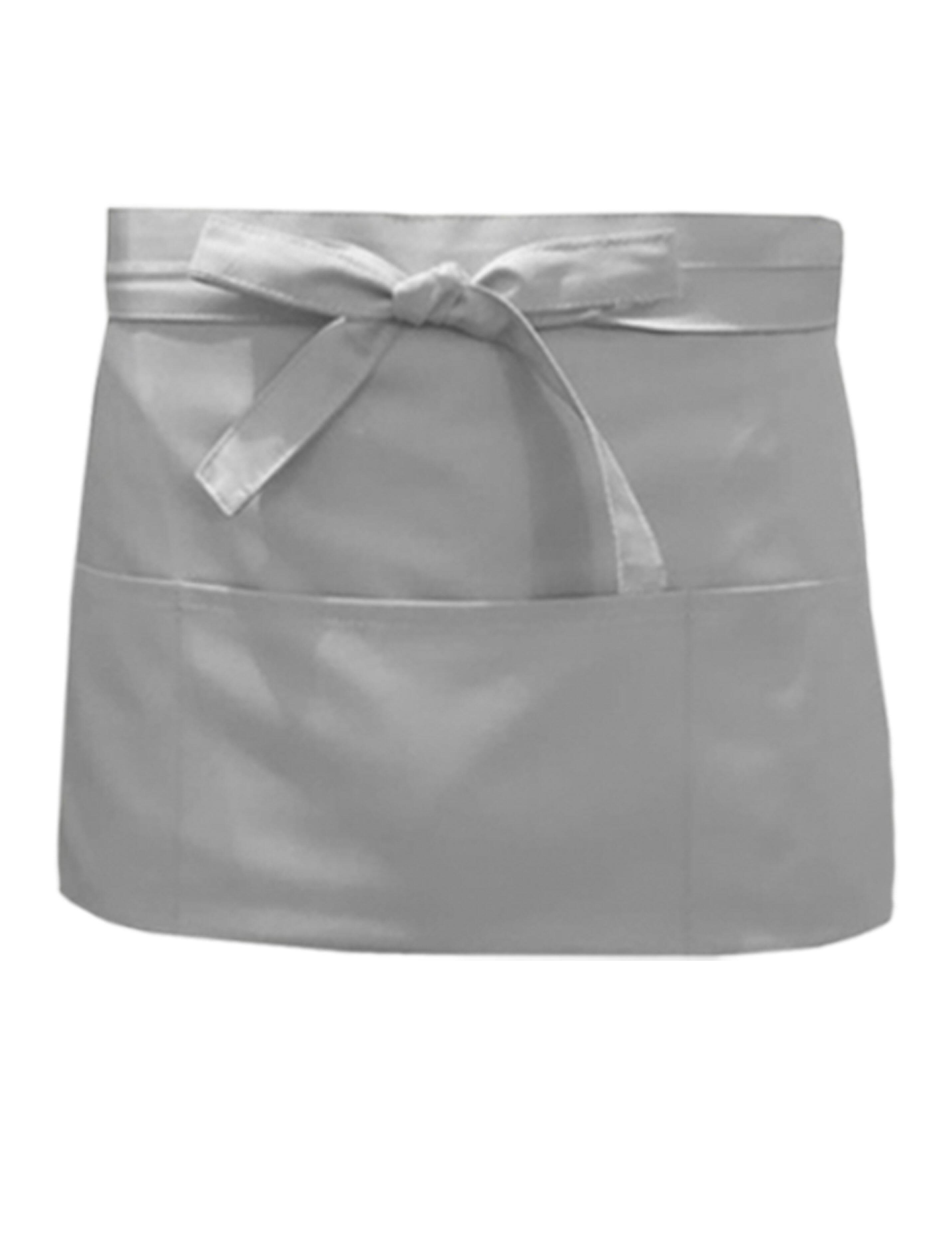 Nibano short bar apron light grey