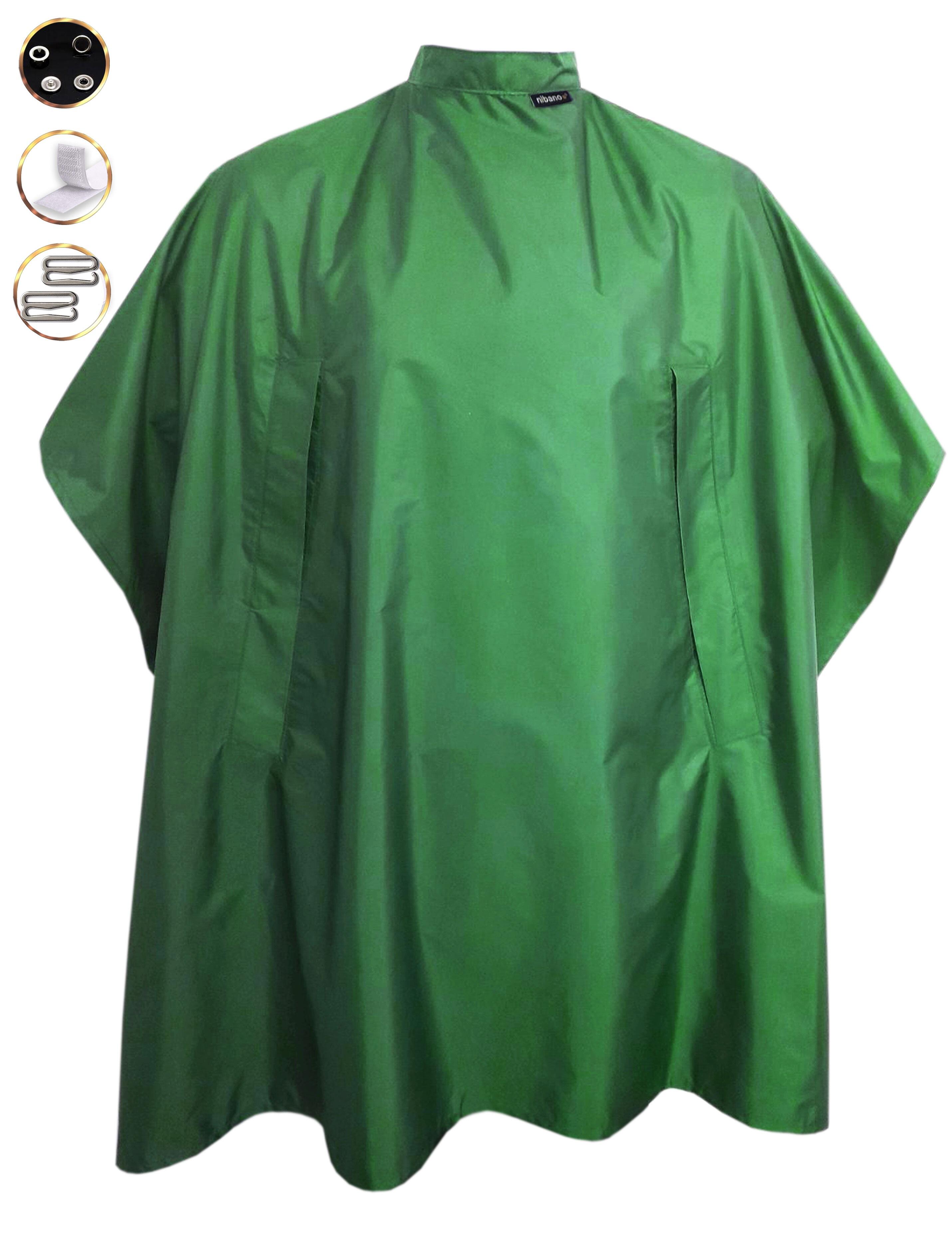 Nibano Hairdressing gown with hand slits kelly Green