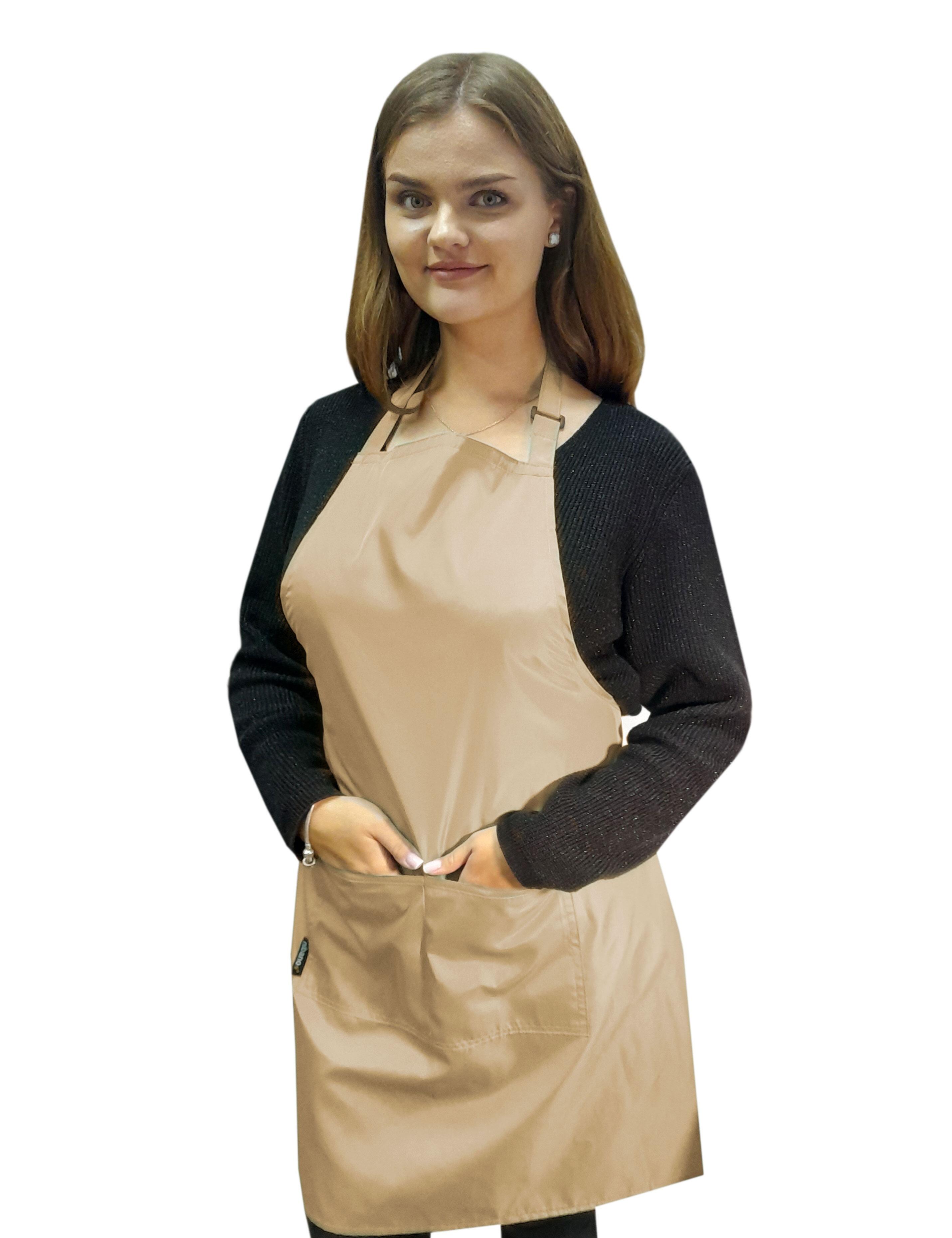 Hairdresser’s waterproof apron cappuccino