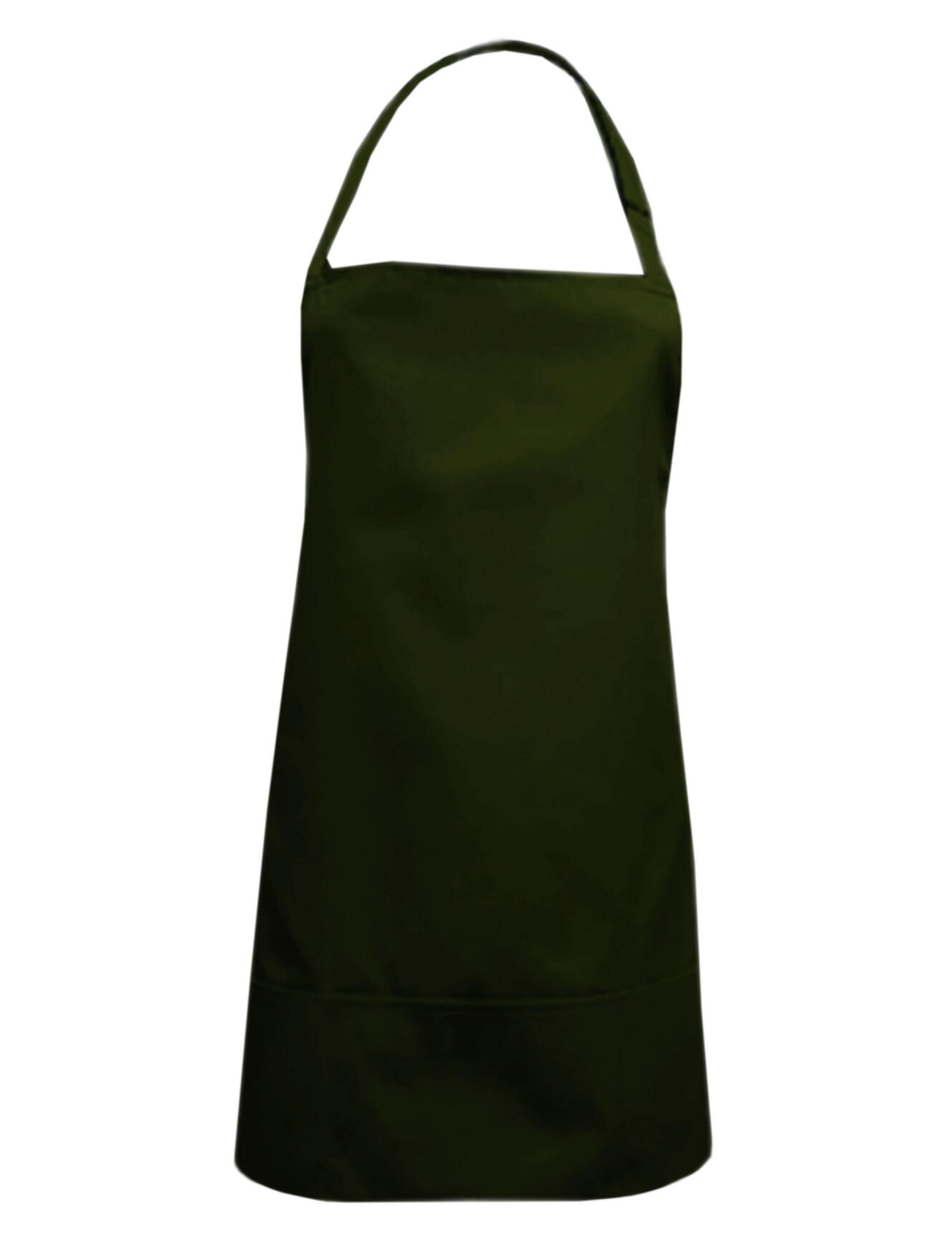Nibano waterproof short hair and beauty salon apron vintage green
