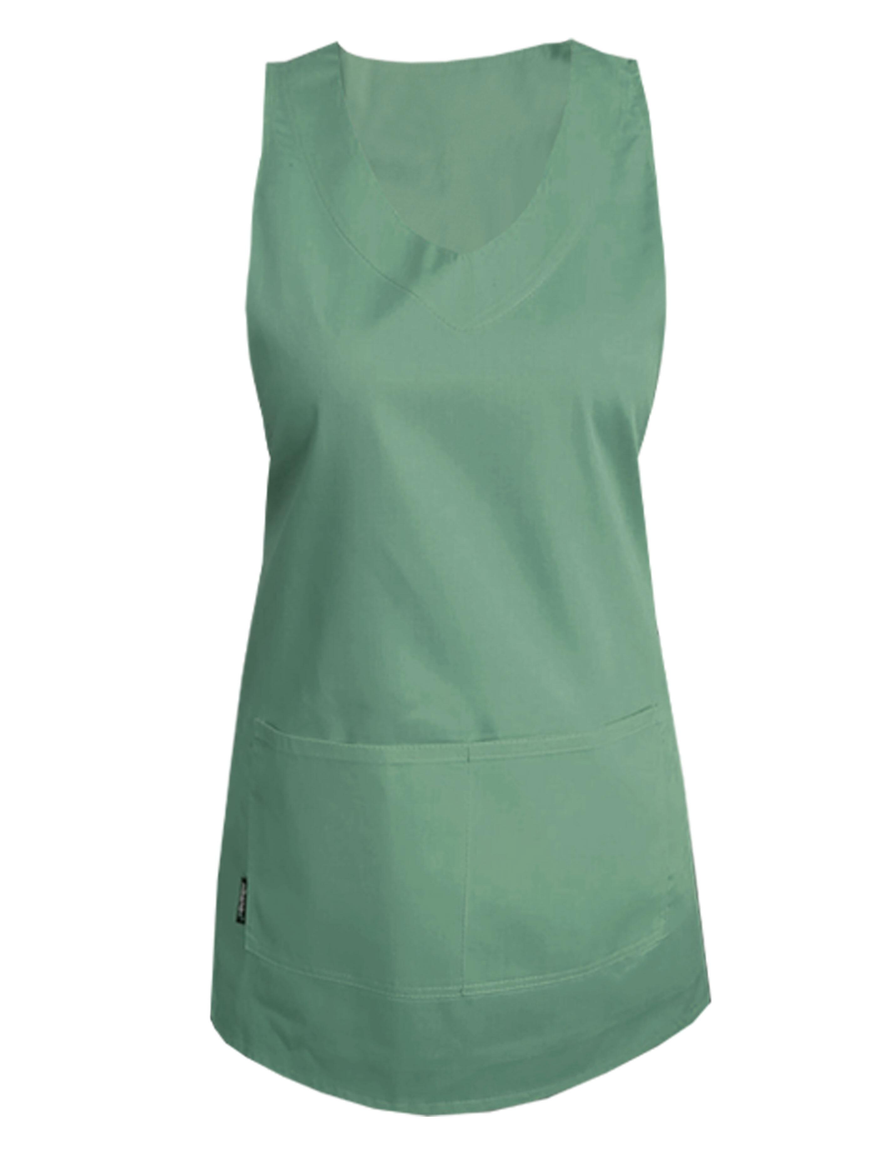 Nibano salon apron olive waterproof wrap around