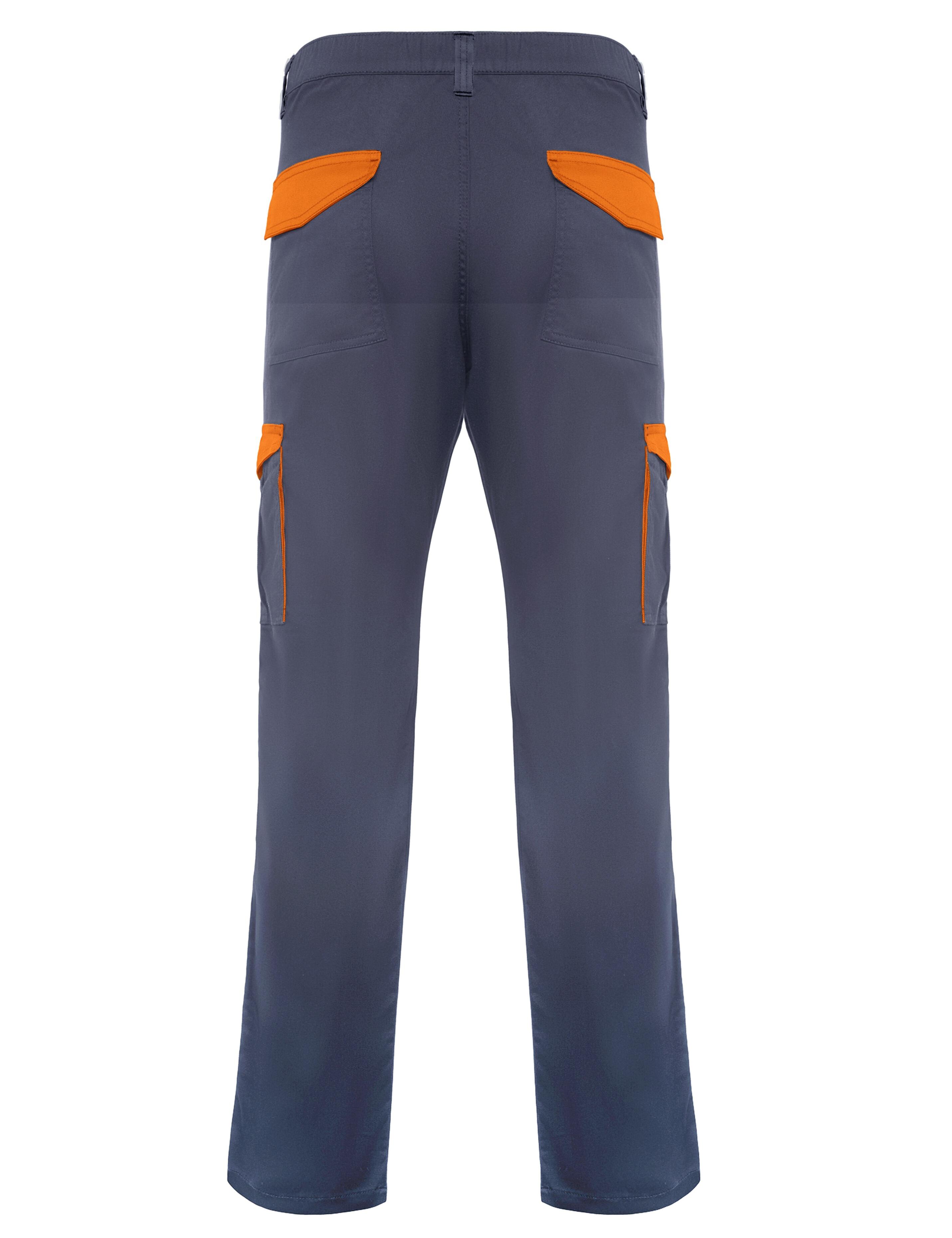 Custom Bi-Colour Workwear Trousers Grey/Orange