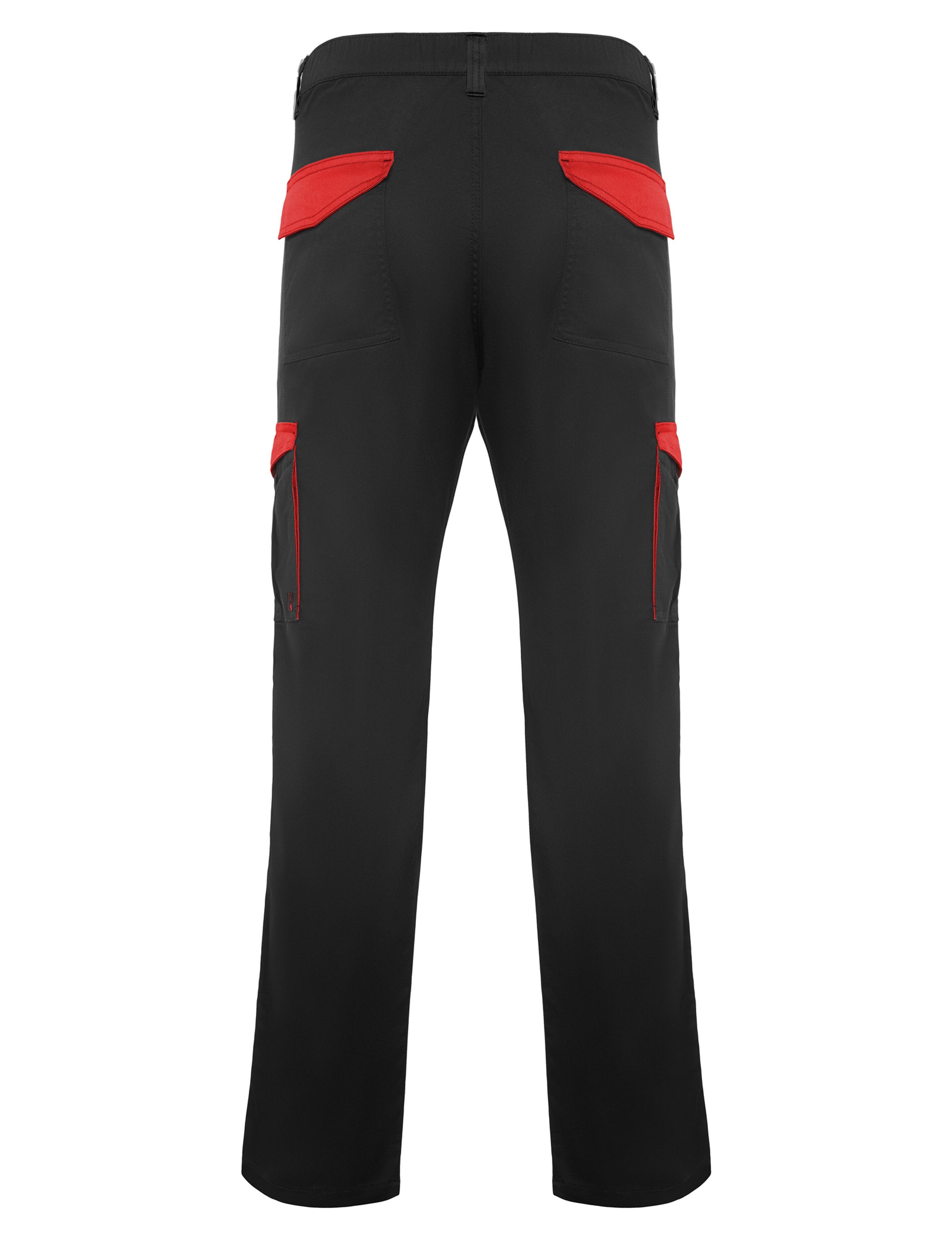 Custom Bicolour workwear trouser black/red