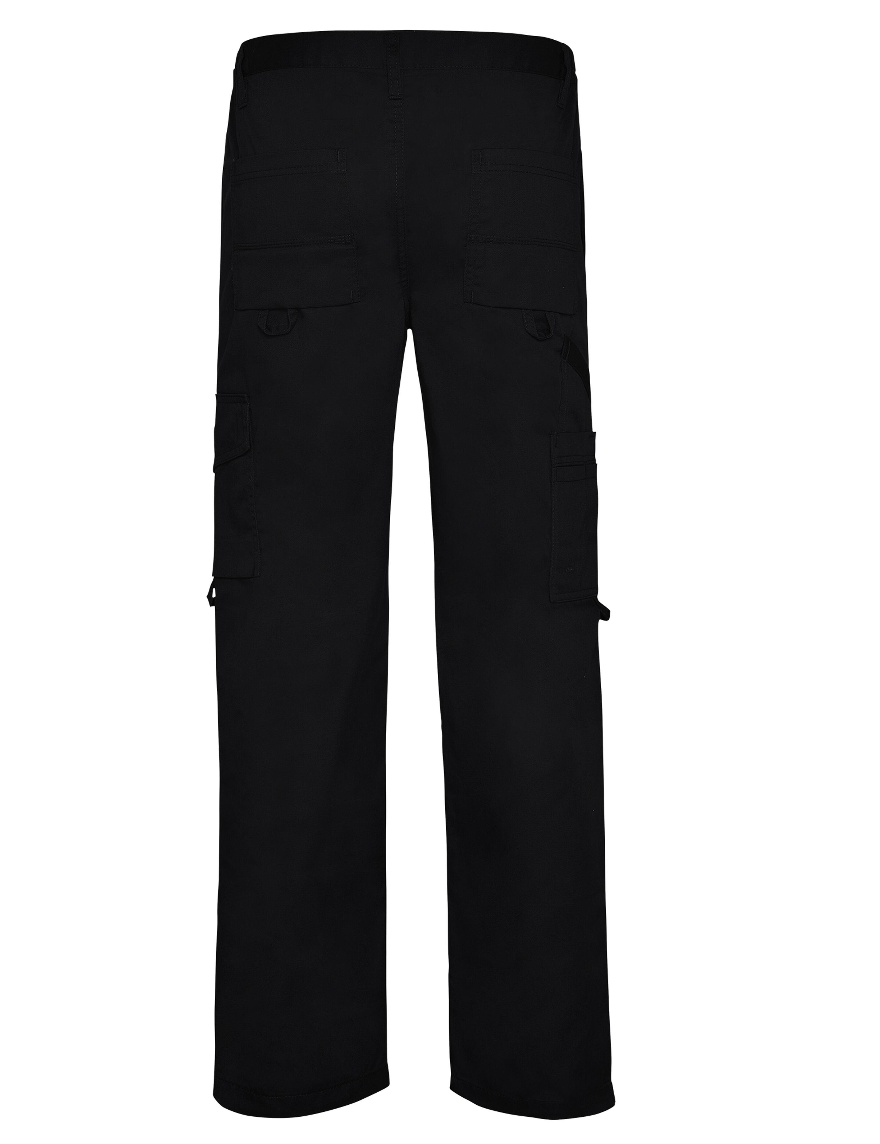 Professional men's cargo workwear trouser black