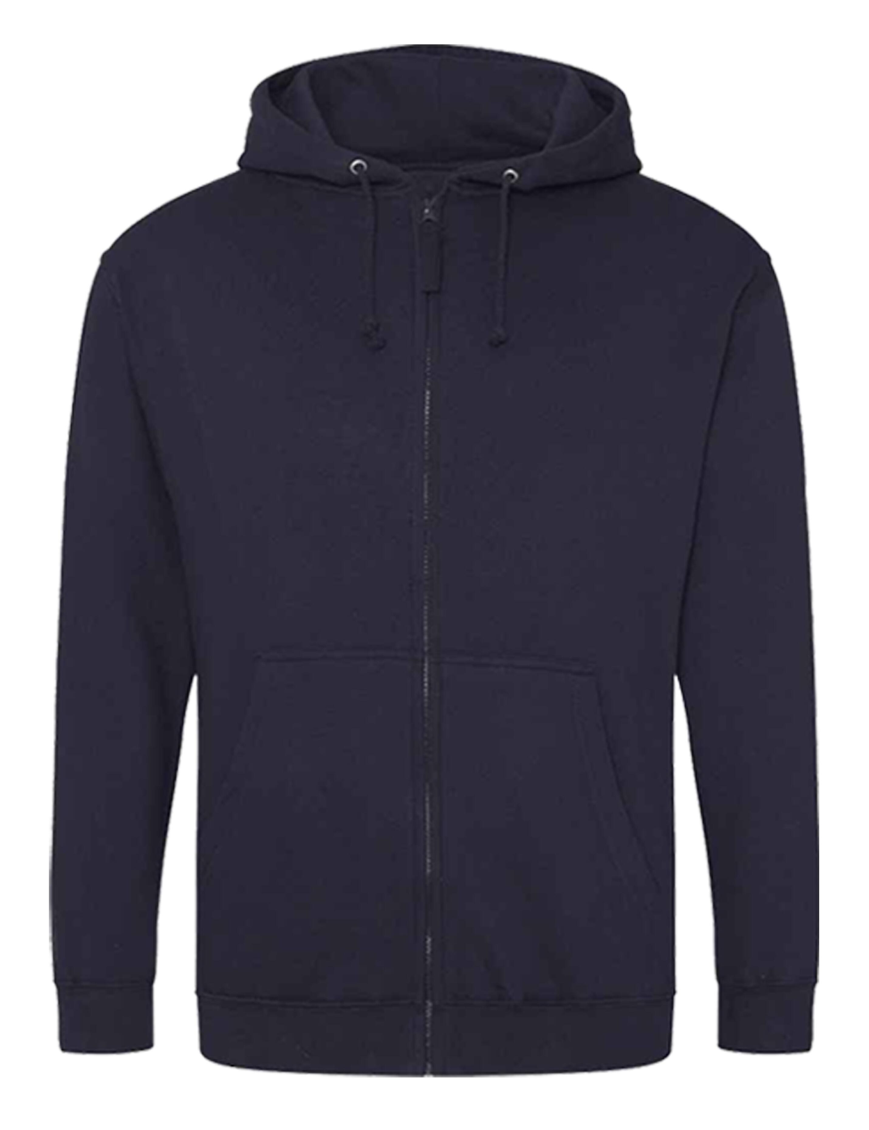 Personalised zip hoodie navy with print
