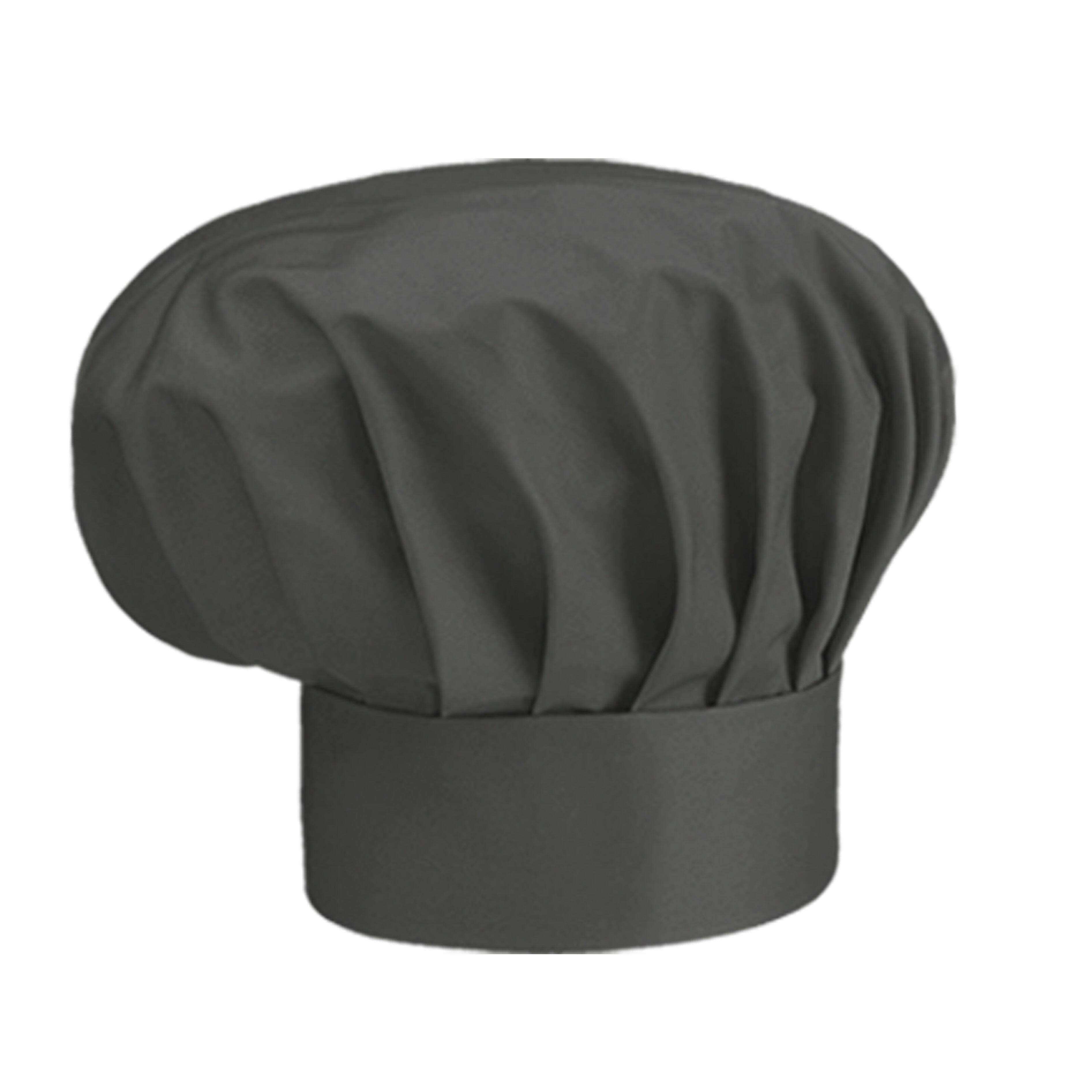Dark Grey chef’s hat suitable for embroidery or custom printing