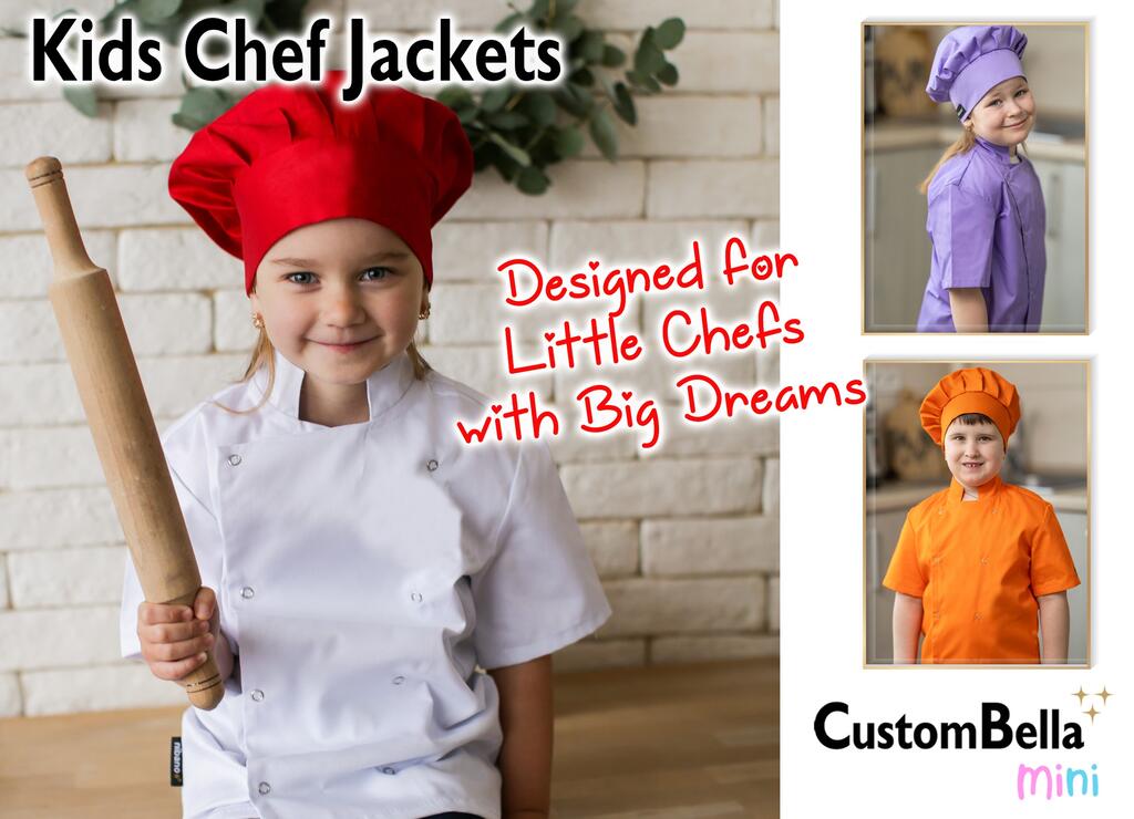 Complete the Look – Kids Chef Jackets, Aprons & Matching Hats