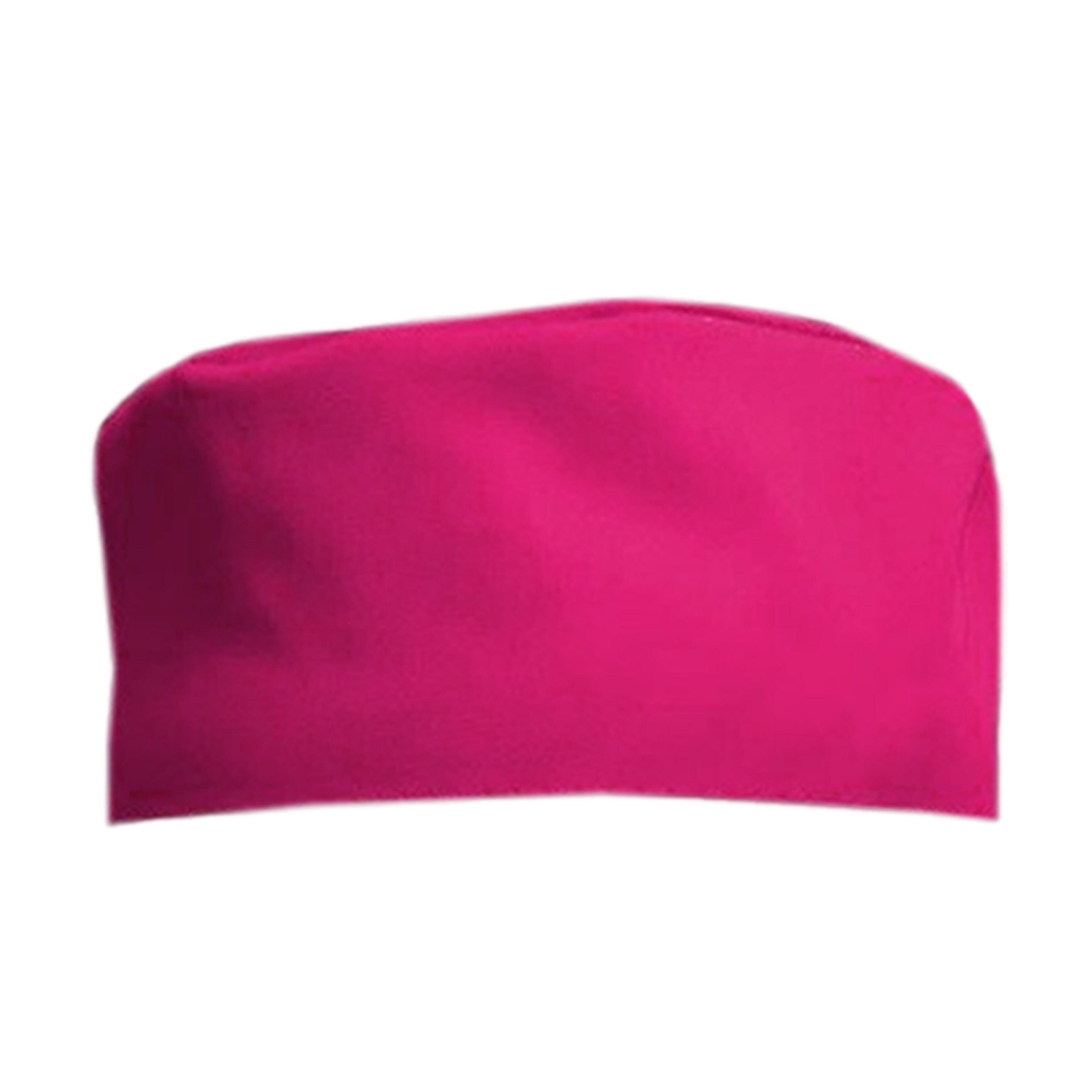 Hot Pink professional chef skull cap for kitchen staff