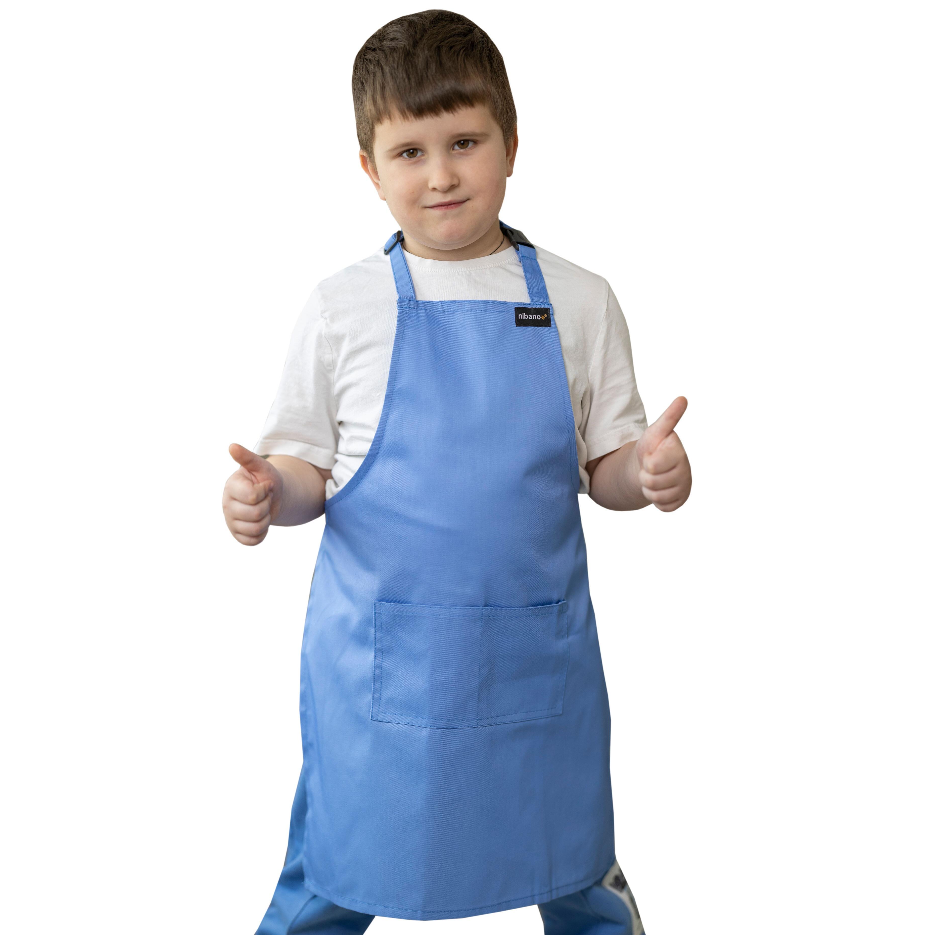 Professional Light Blue children’s apron for baking and creative activities